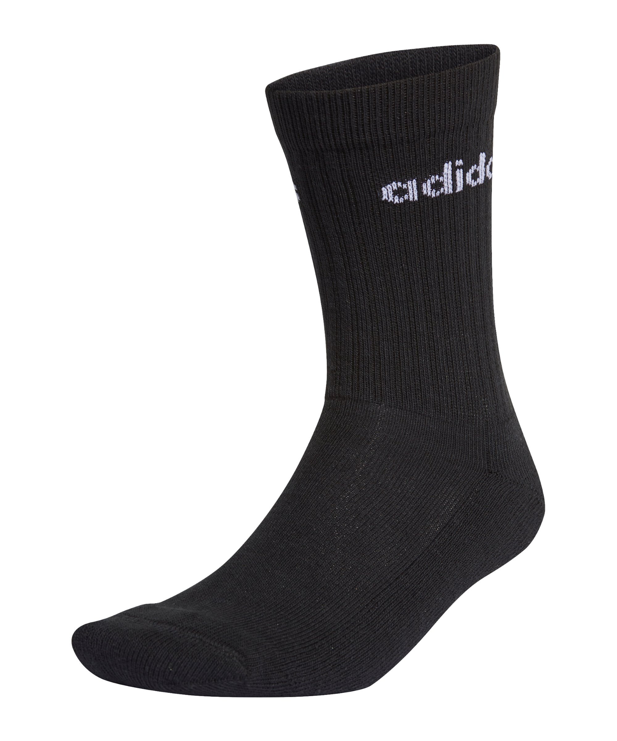 adidas Cushioned Crew Socken 3 Paar Schwarz