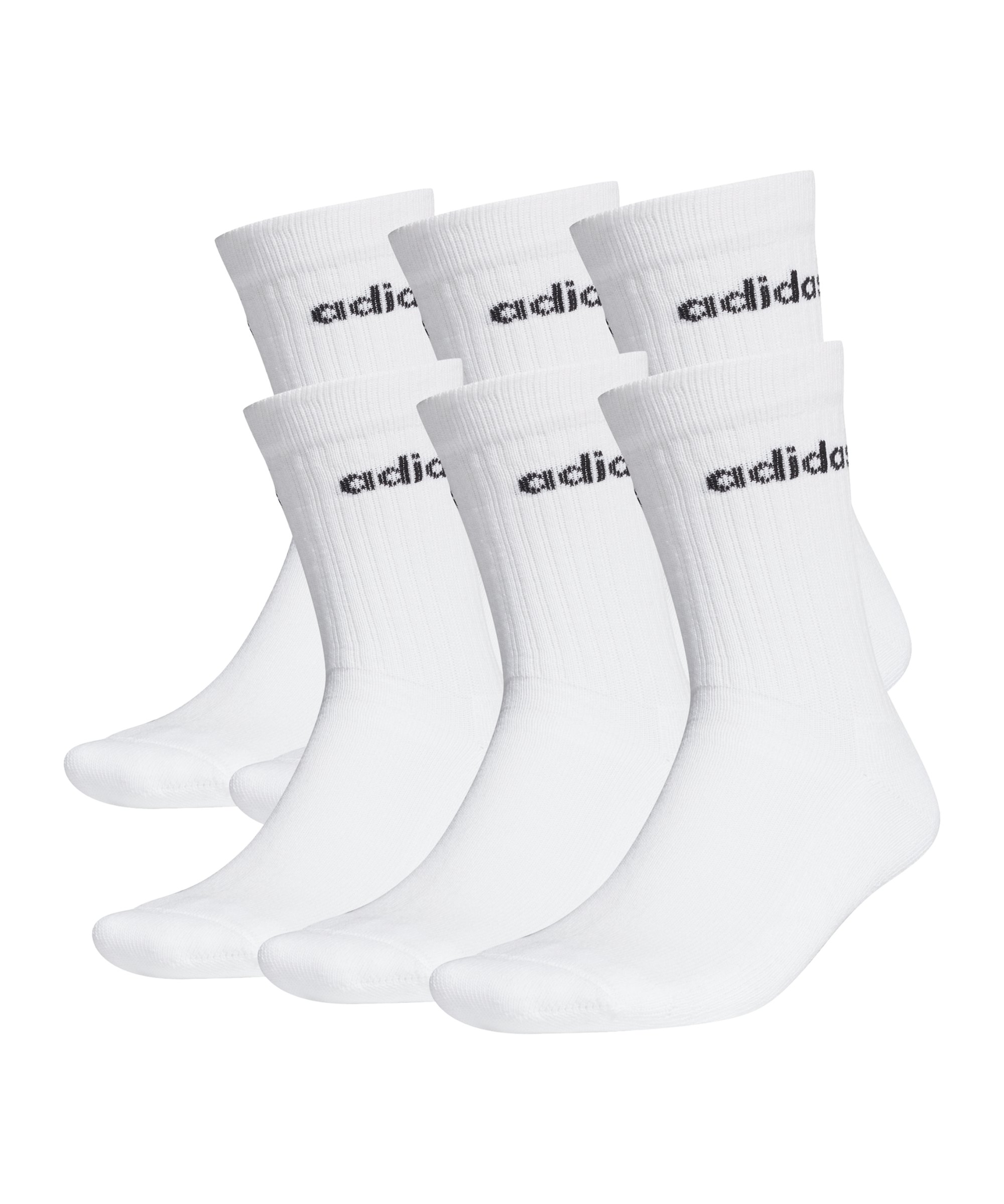 adidas Cushioned Crew Socken 3 Paar Weiss
