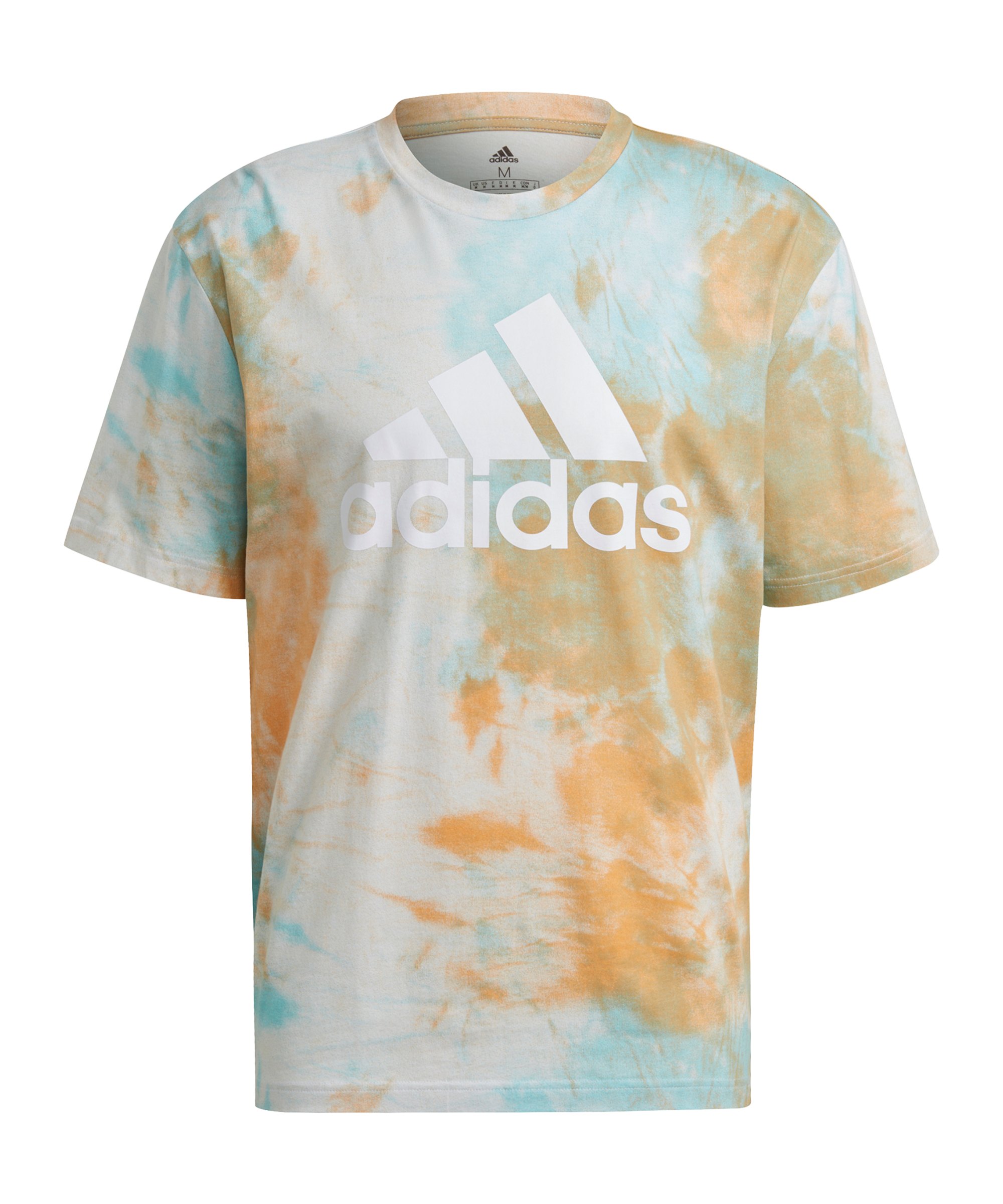 adidas Essentials Tie-Dyed T-Shirt Orange Hellblau