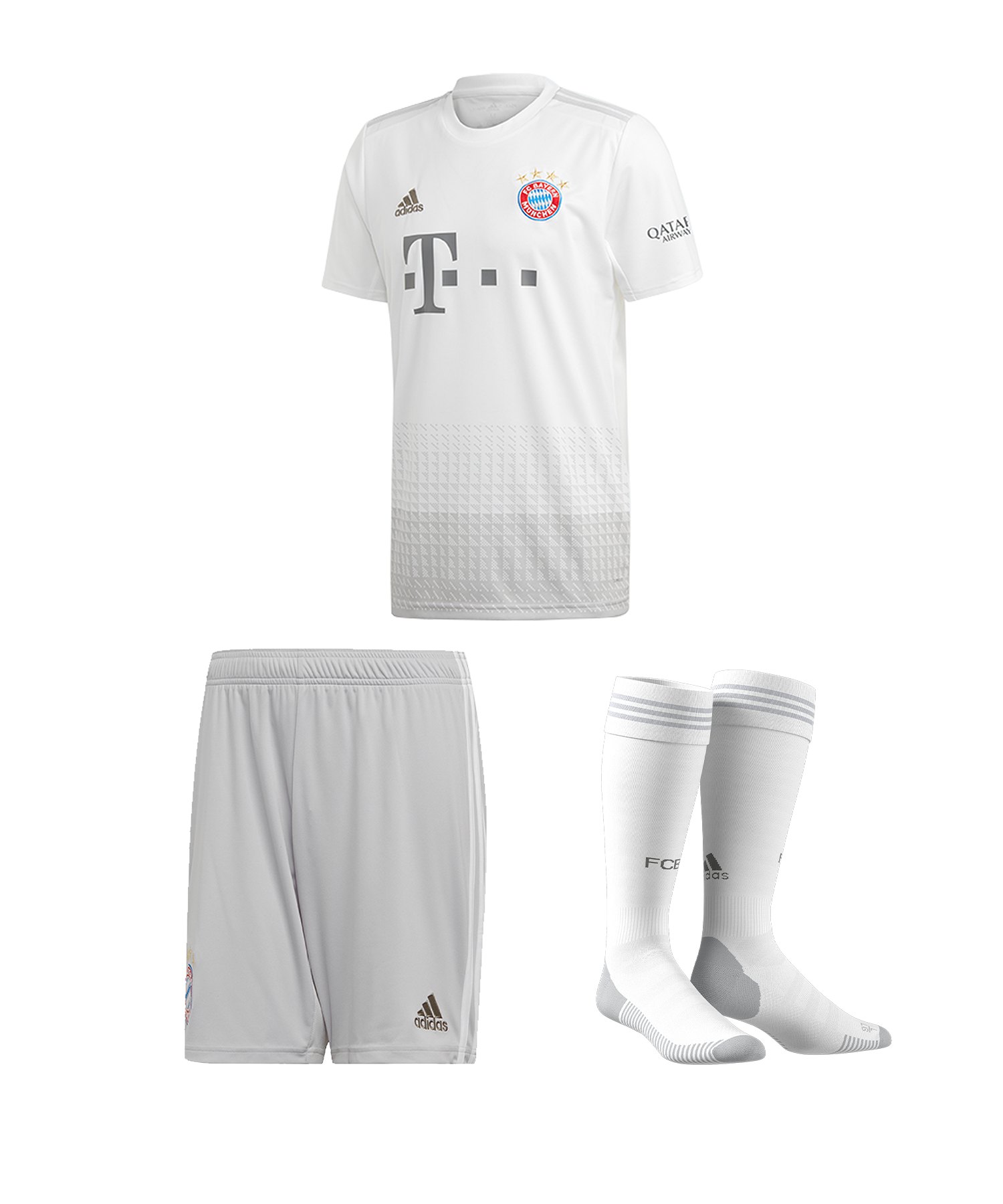 adidas FC Bayern München Trikotset Away 20192020 Kids Weiss adidas FC Bayern MÜNCHEN Trikot Away Kinder 2019 GNABRY 22