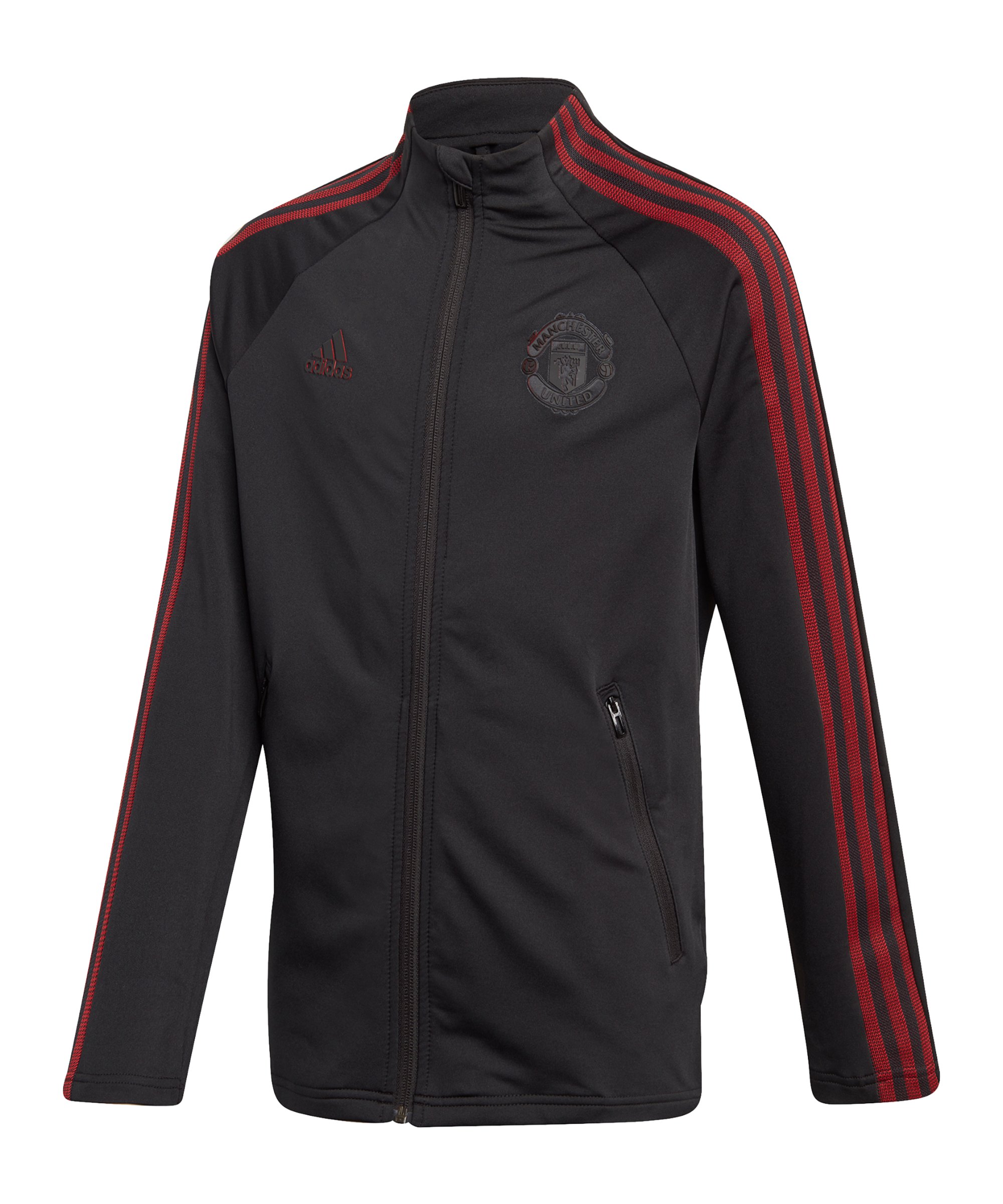 adidas Manchester United Anthem Jacke Kids Schwarz