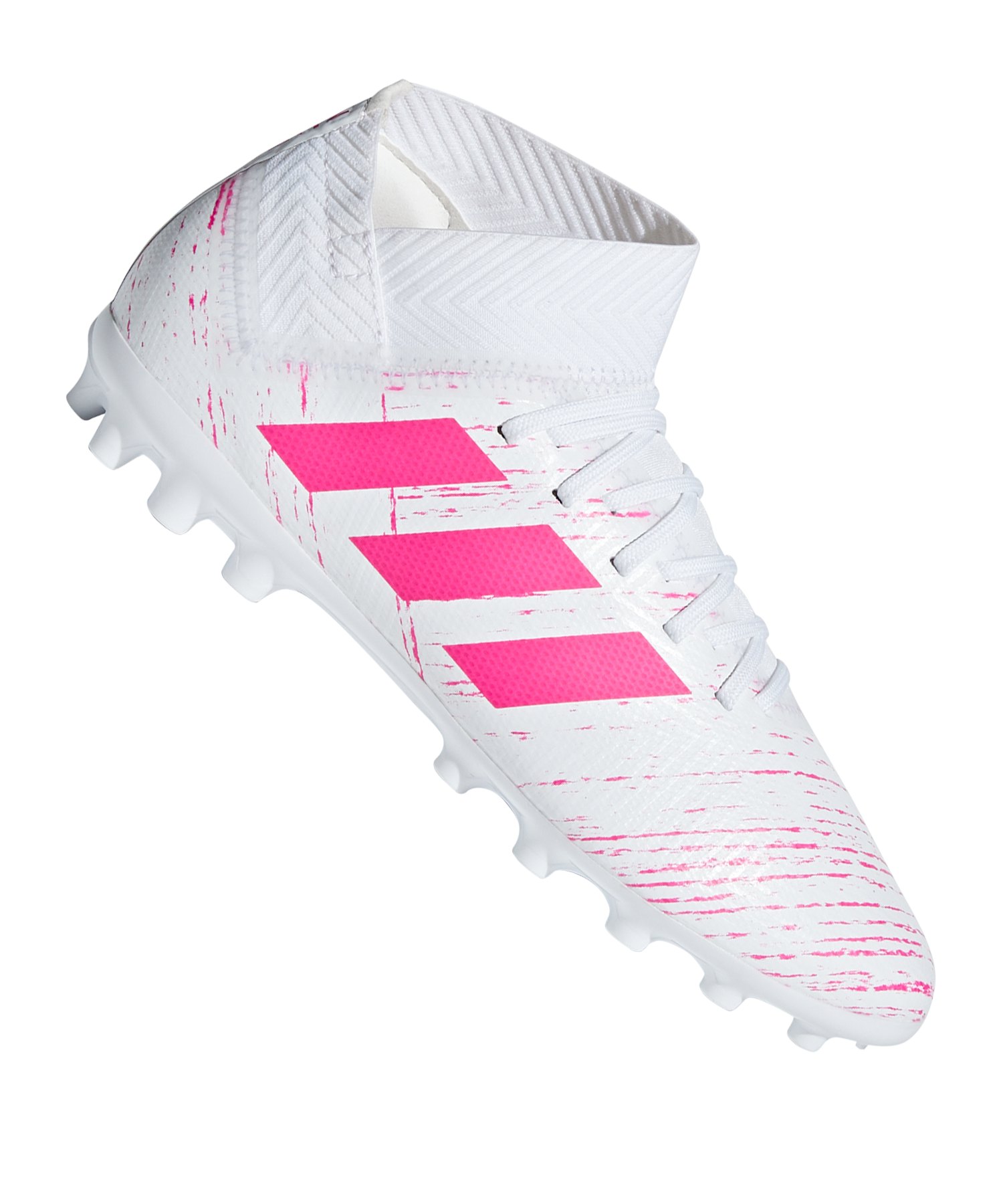adidas NEMEZIZ 18.3 AG J Kids Weiss Pink adidas NEMEZIZ 18.3 AG J Kids Weiss Pink