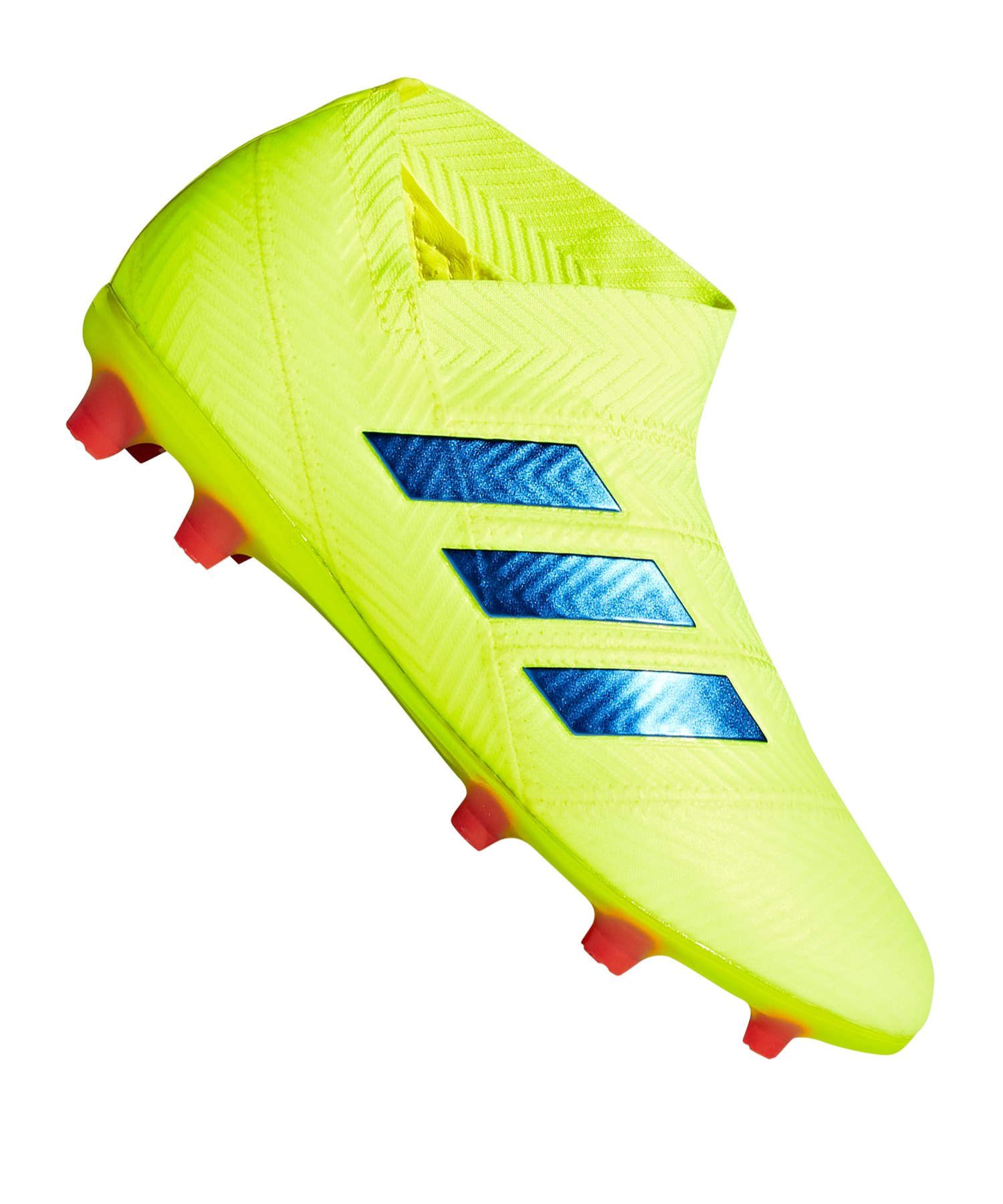 adidas NEMEZIZ 18+ FG J Kids Gelb Blau adidas NEMEZIZ 18+ FG J Kids Gelb Blau