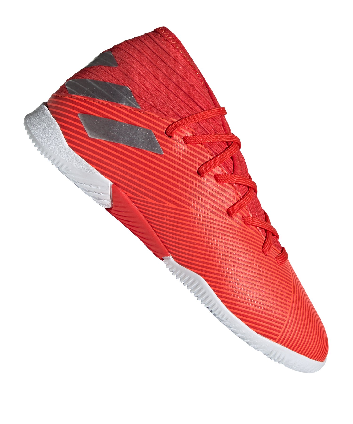 adidas NEMEZIZ 19.3 IN Halle J Kids Rot Silber adidas NEMEZIZ 19.3 IN Halle J Kids Rot Silber