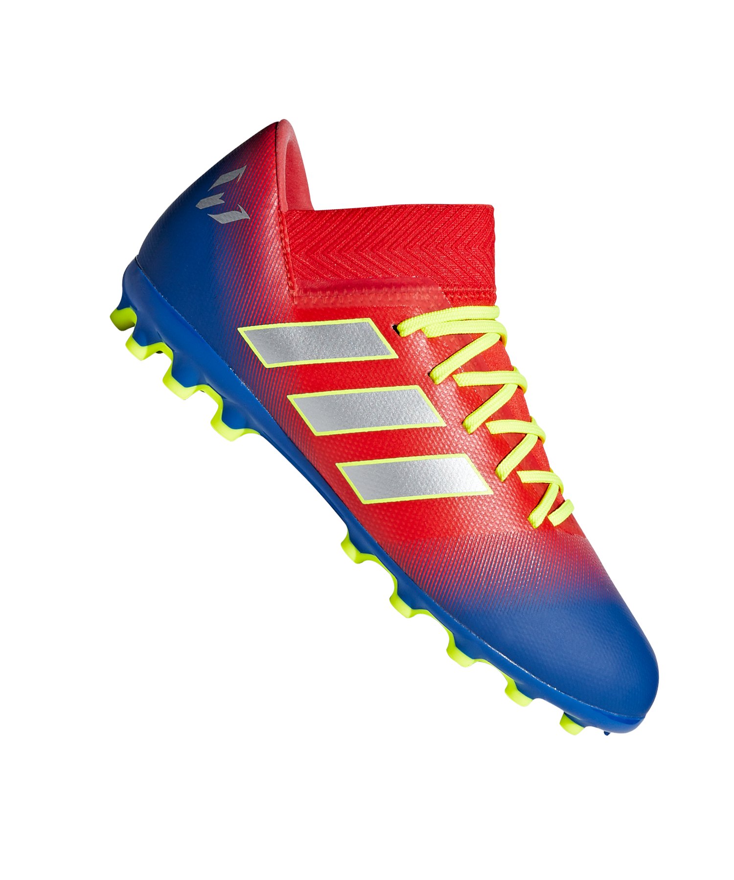 adidas NEMEZIZ Messi 18.3 AG J Kids Rot Blau adidas NEMEZIZ Messi 18.3 AG J Kids Rot Blau