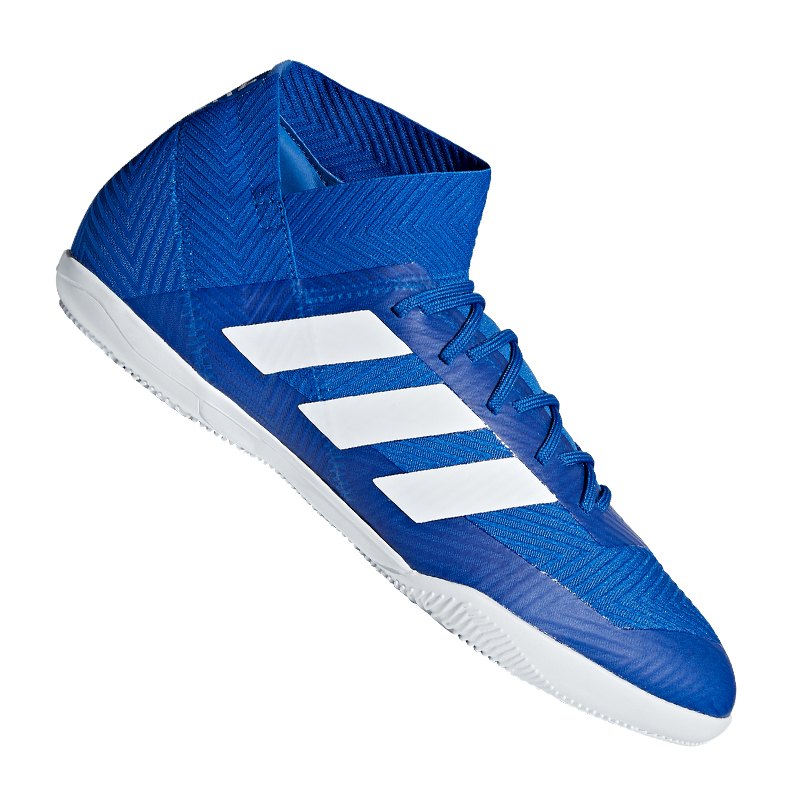 adidas NEMEZIZ Tango 18.3 IN Halle Weiss Blau adidas NEMEZIZ Tango 18.3 IN Halle Weiss Blau