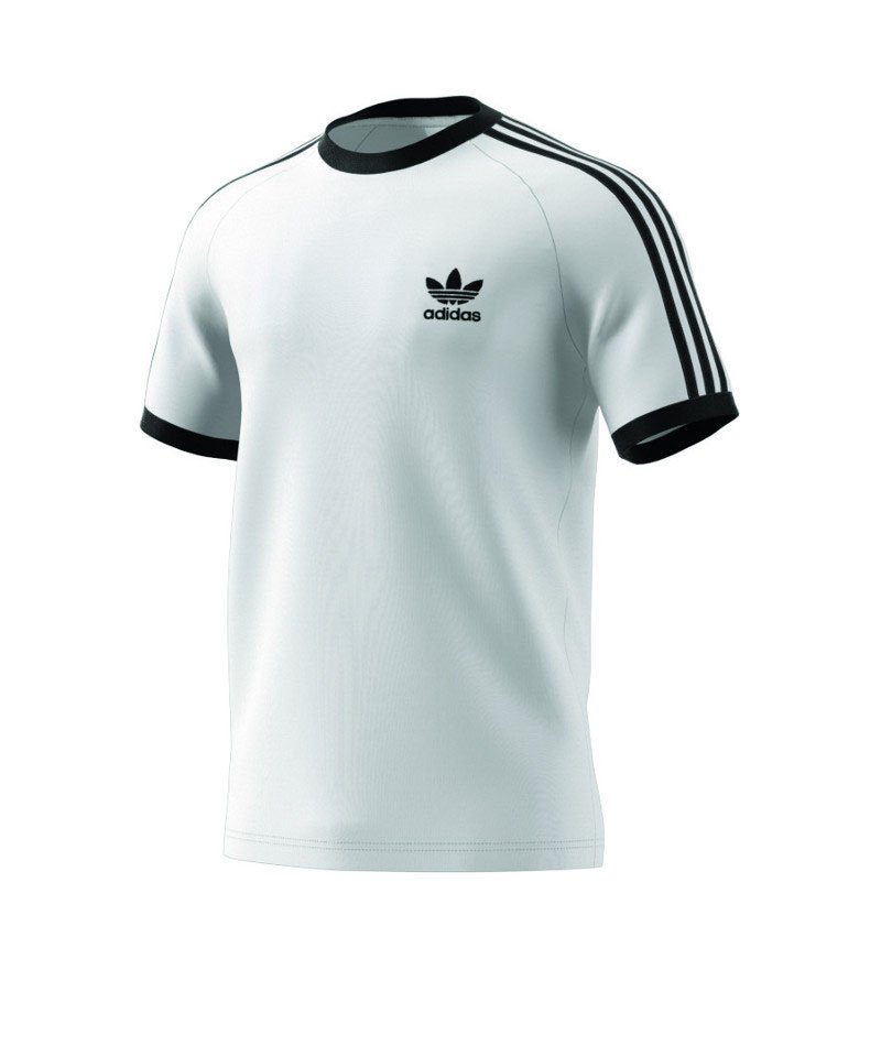 adidas Originals 3 Stripes Tee T Shirt Weiss adidas Originals 3 Stripes Tee T Shirt Weiss