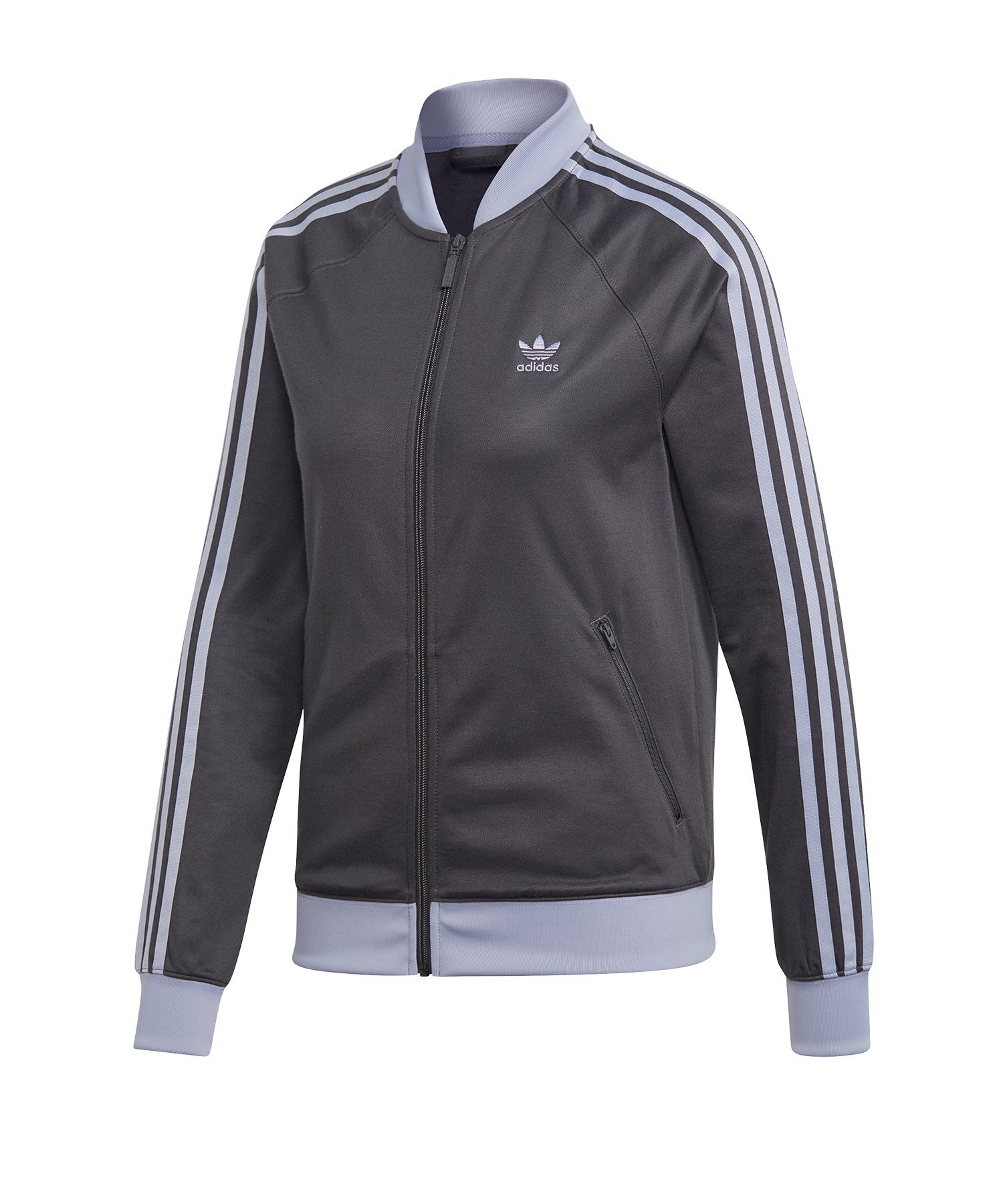 adidas Originals SST Track Top Jacke Damen Grau adidas Originals SST Track Top Jacke Damen Grau