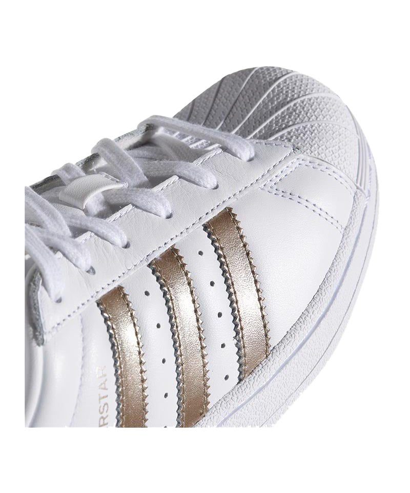 adidas Originals Superstar Damen Weiss Gold adidas Originals Superstar Damen Weiss Gold