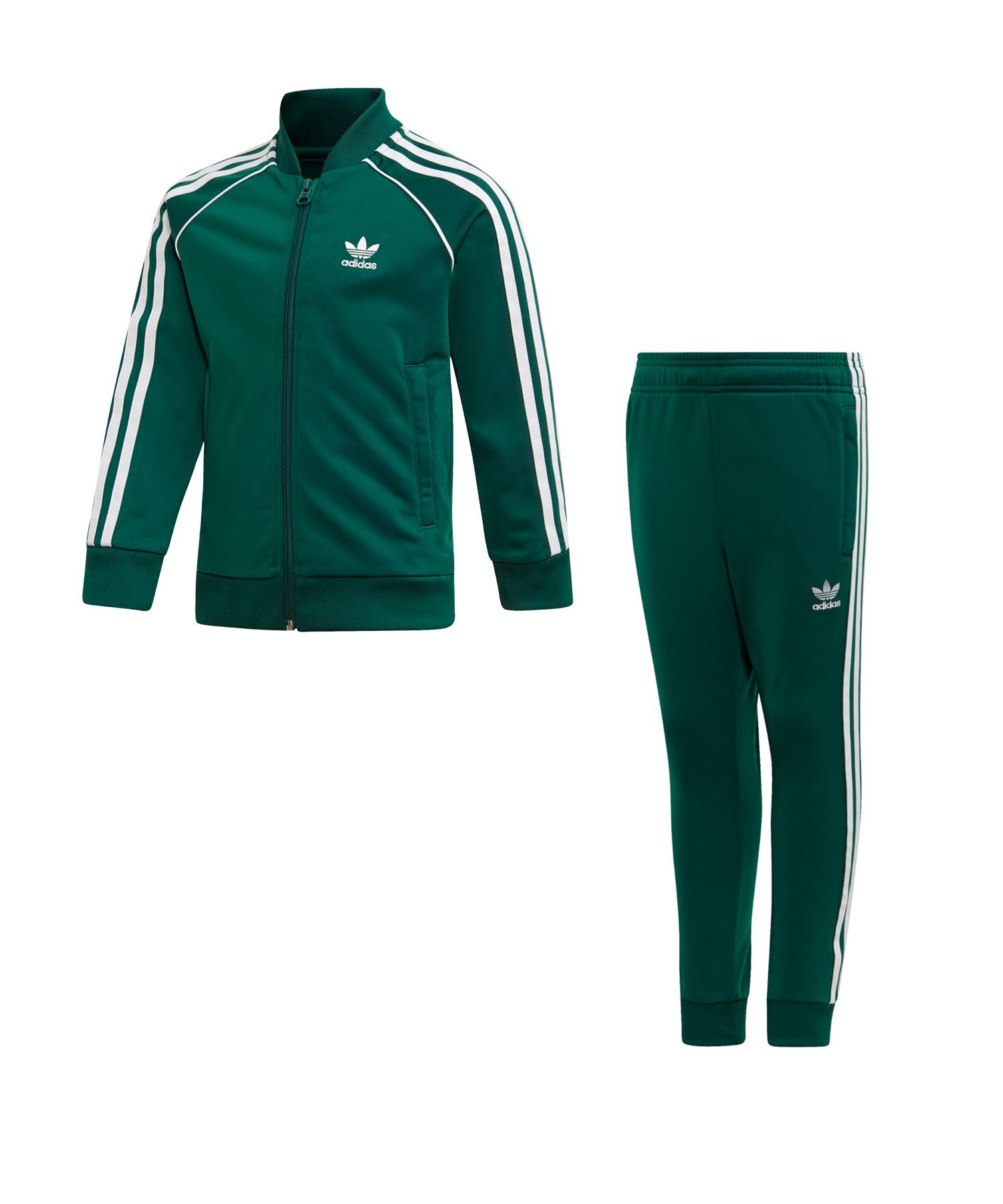 adidas Originals Superstar Trainingsanzug Kids Grü adidas Originals Superstar Trainingsanzug Kids Grü