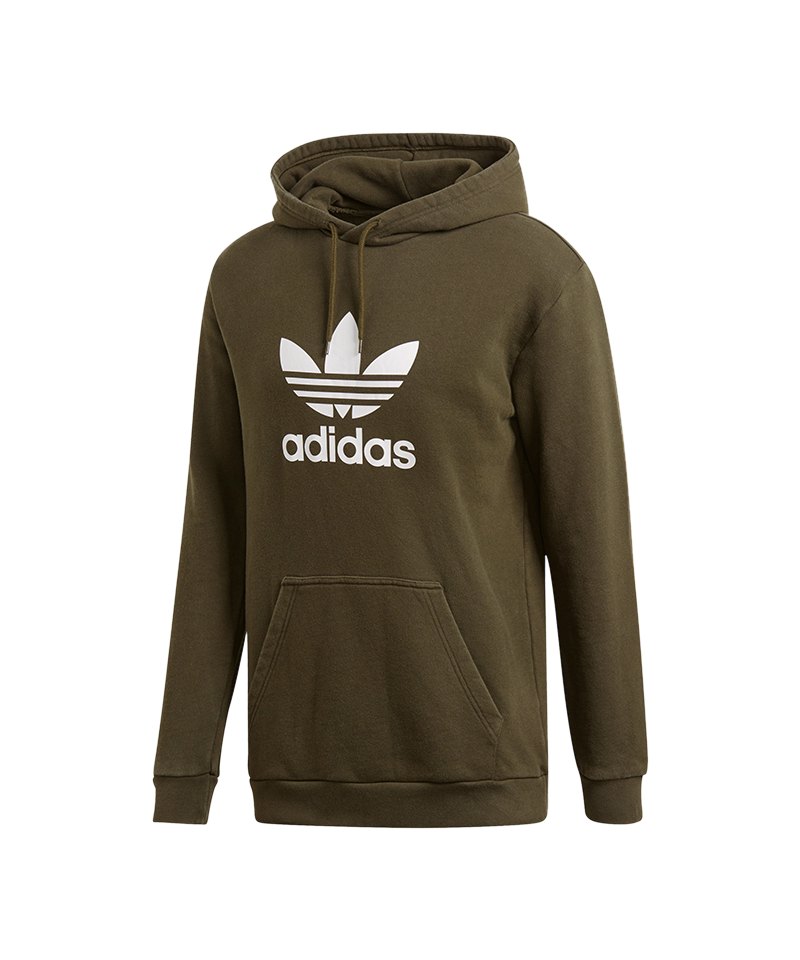 adidas Originals Trefoil Hoody Kapuzensweat Grün adidas Originals Trefoil Hoody Kapuzensweat Grün