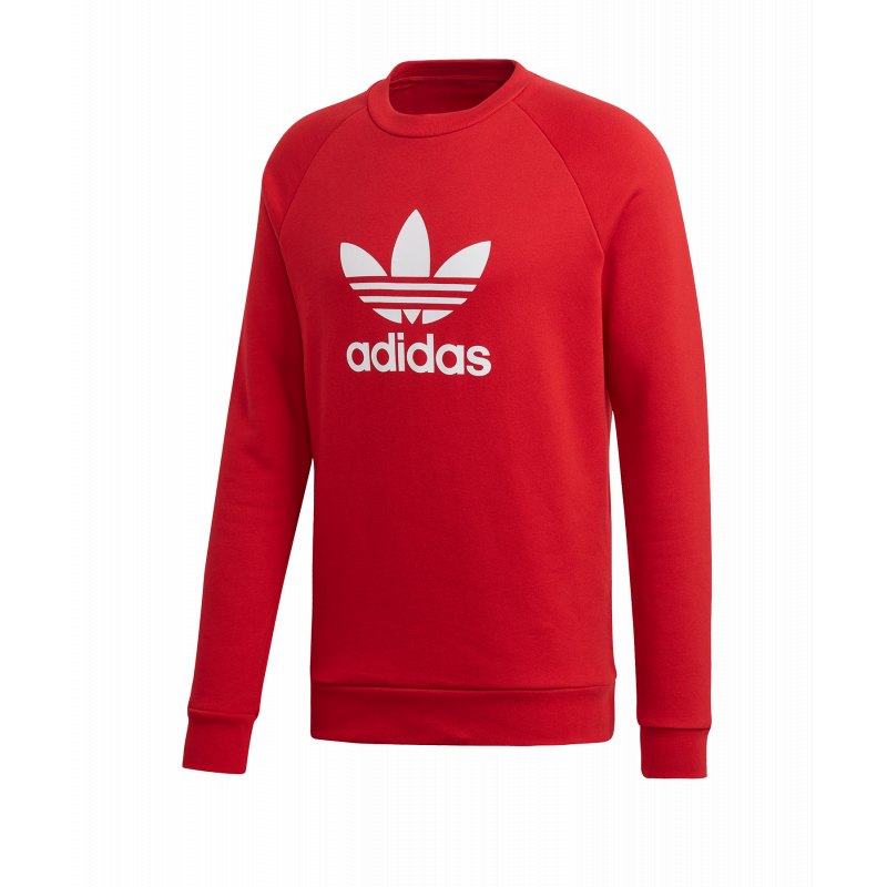 adidas Originals Herren Pullover Trefoil weiß XS: adidas Originals Herren Pullover Trefoil weiß XS: