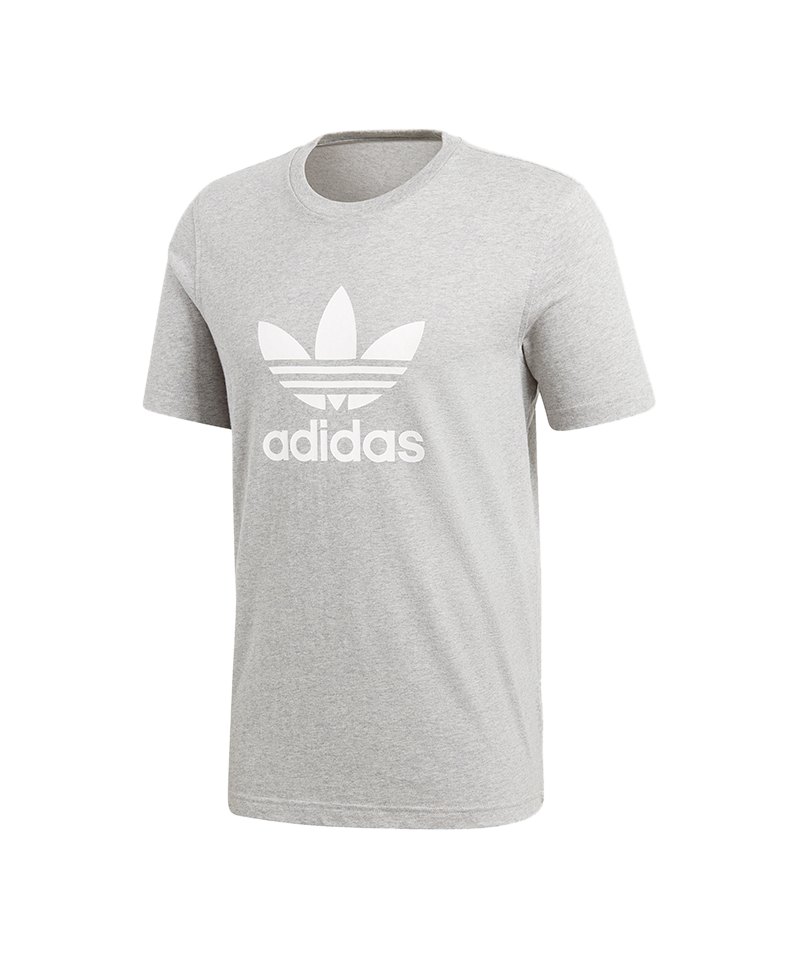 adidas Originals Trefoil Tee T Shirt Grau adidas Originals Trefoil Tee T Shirt Grau