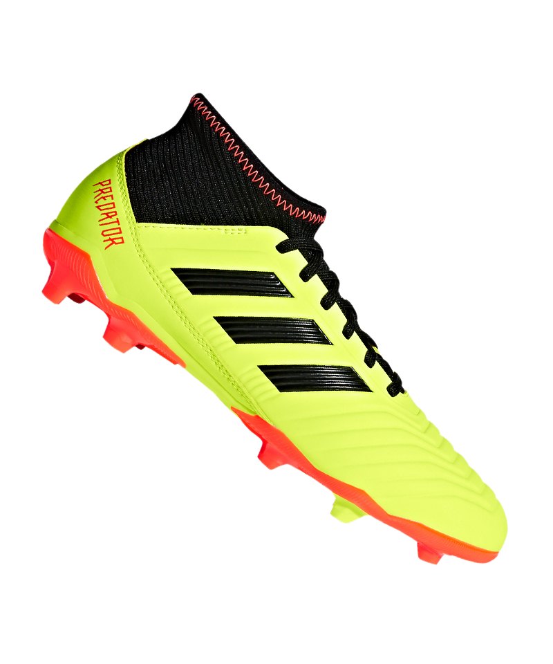 adidas Predator 18.3 FG J Kids Gelb Schwarz adidas Predator 18.3 FG J Kids Gelb Schwarz