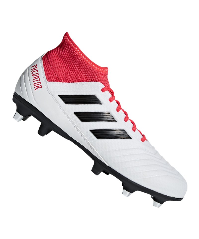 adidas Predator 18.3 SG Weiss Rot adidas Predator 18.3 SG Weiss Rot