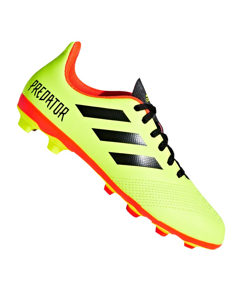 adidas Predator 18.4 FxG J Kids Gelb Schwarz adidas Predator 18.4 FxG J Kids Gelb Schwarz