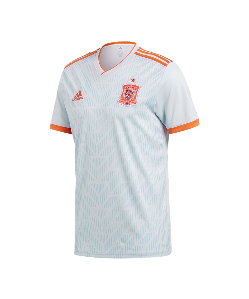 adidas Spanien Trikot Away Kids WM 2018 Weiss adidas Spanien Trikot Away Kids WM 2018 Weiss