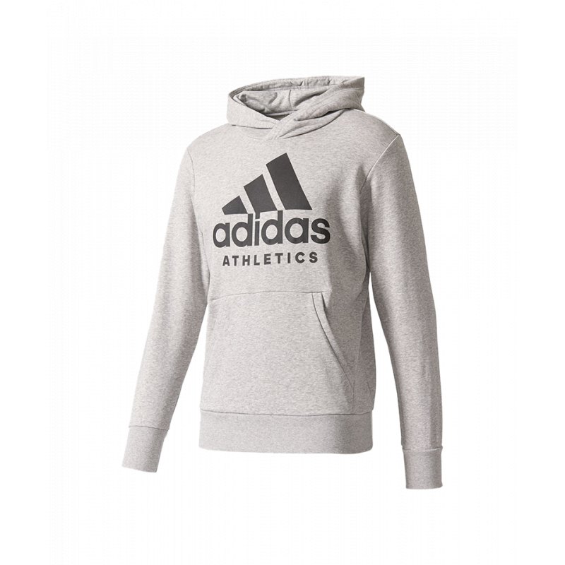 adidas Sport ID Branded Kapuzensweatshirt Grau adidas Sport ID Branded Kapuzensweatshirt Grau