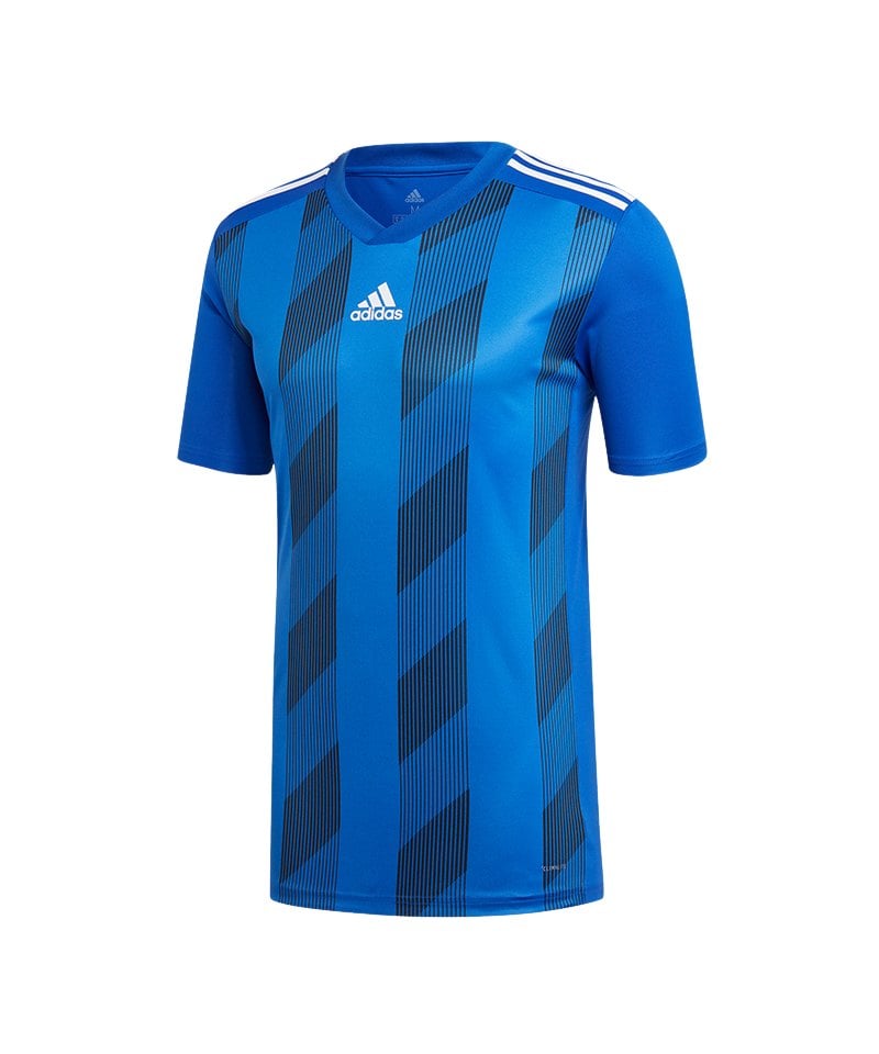 adidas Striped 19 Trikot kurzarm Blau Schwarz | Teamsport | Trikots