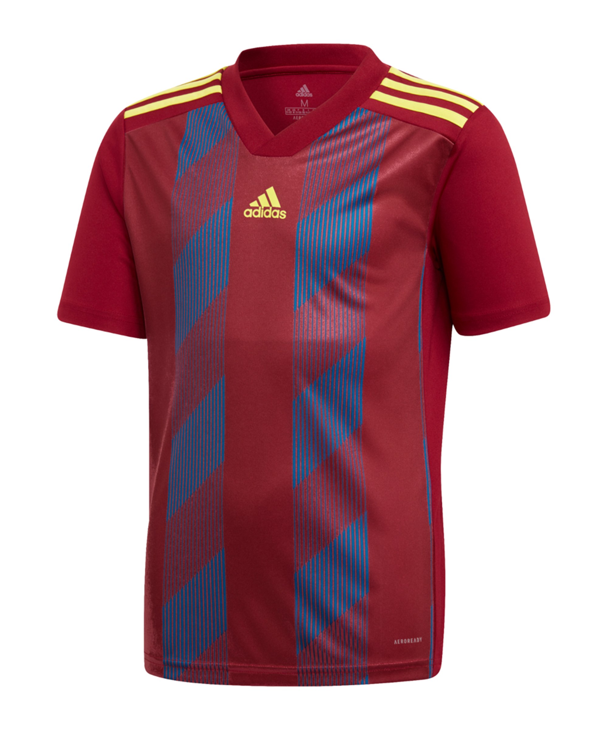 adidas Striped 19 Trikot kurzarm Kids Rot Gelb