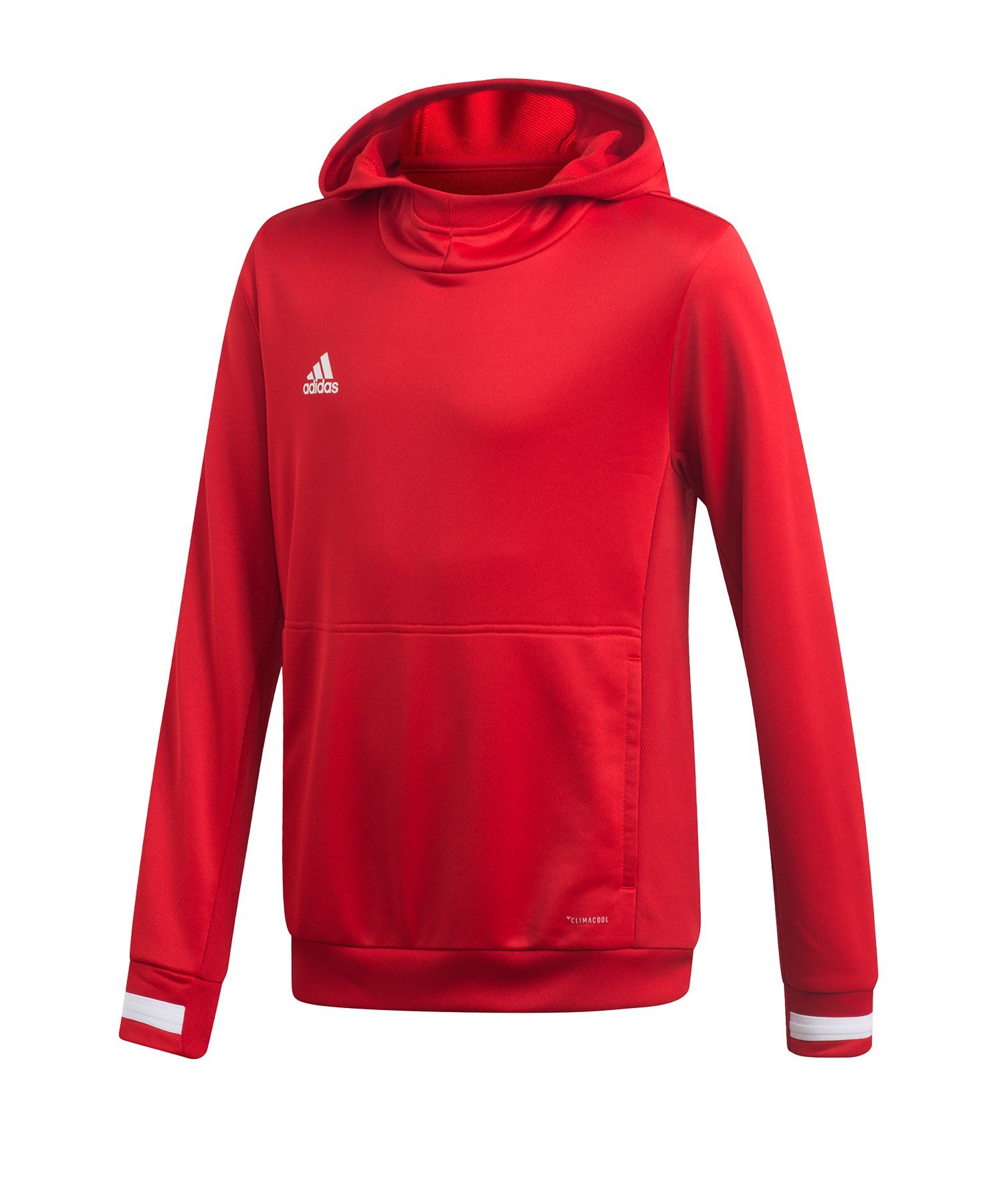 adidas Team 19 Kapuzensweatshirt Kids Rot