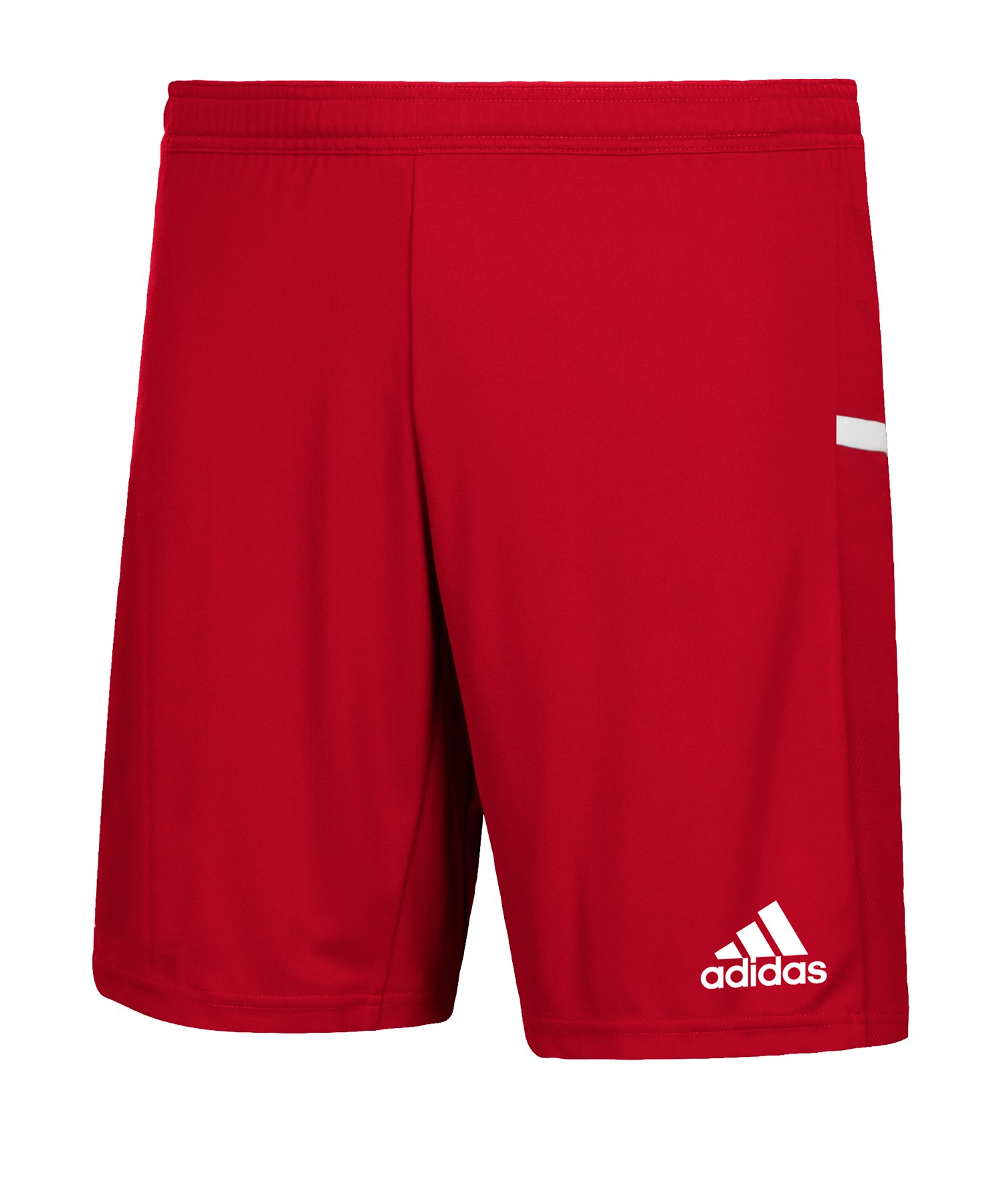 adidas Team 19 Knitted Short Kids Rot Weiss