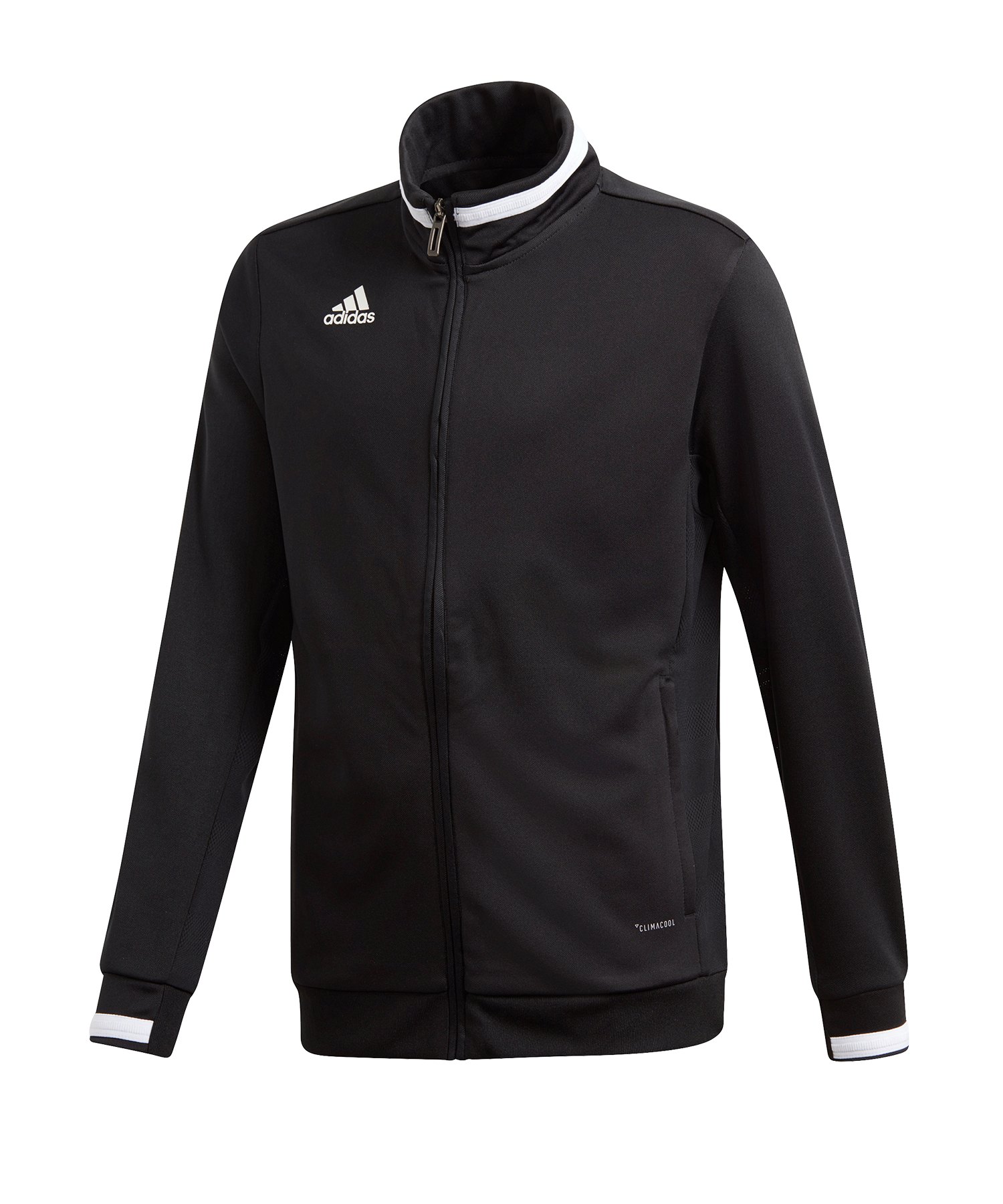 adidas Team 19 Track Jacket Kids Schwarz Weiss