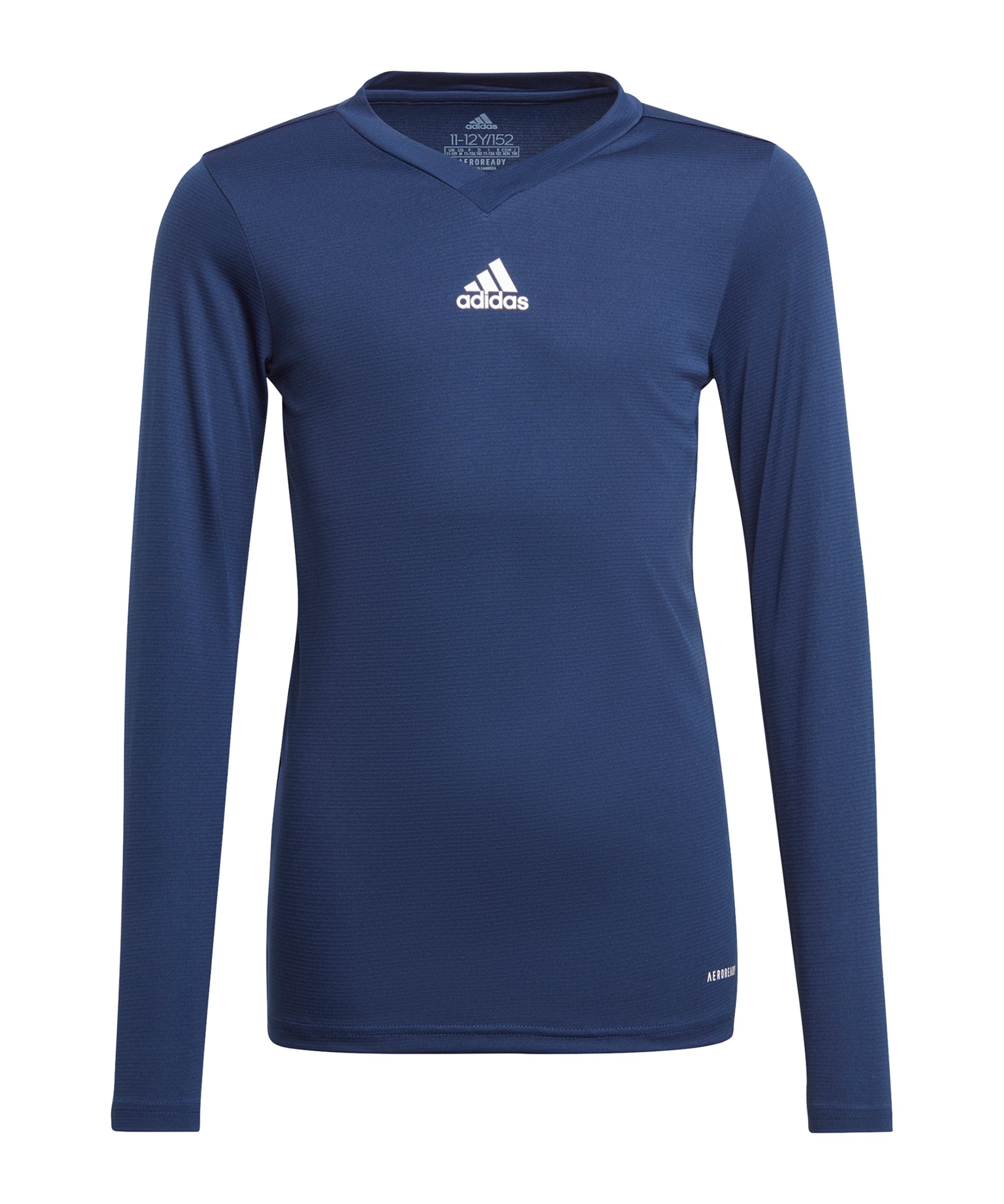 adidas Team Base Top langarm Kids Blau