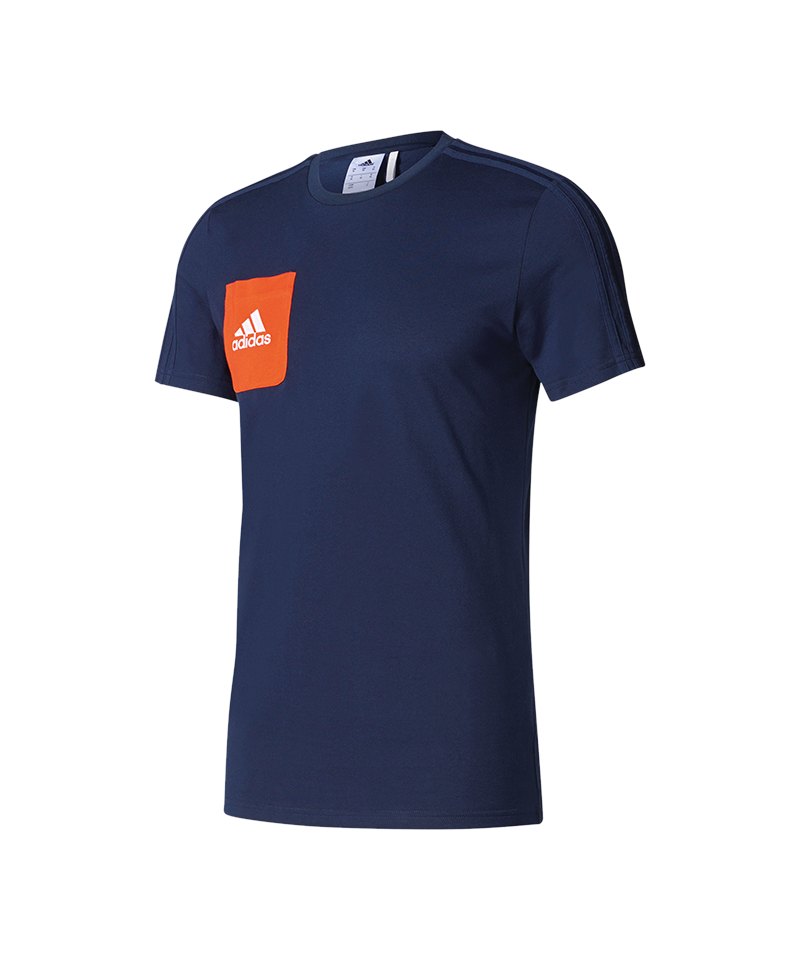 adidas Tiro 17 Tee T Shirt Dunkelblau adidas Tiro 17 Tee T Shirt Dunkelblau