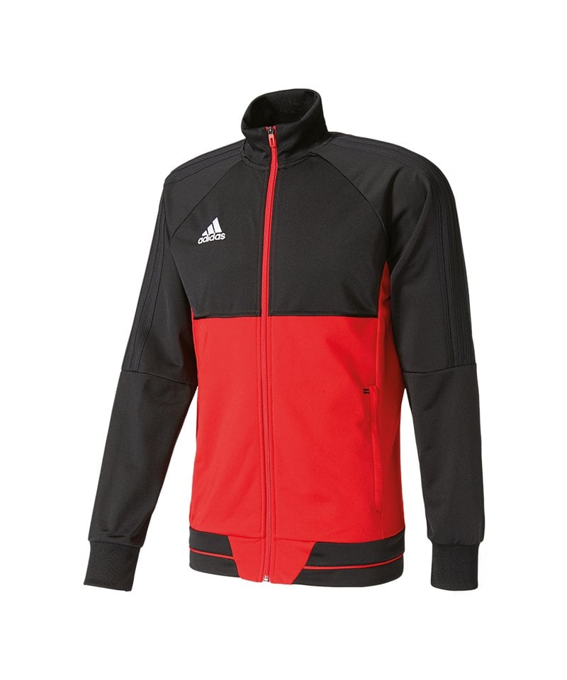 adidas Tiro 17 Trainingsjacke Kids Schwarz Rot adidas Tiro 17 Trainingsjacke Kids Schwarz Rot