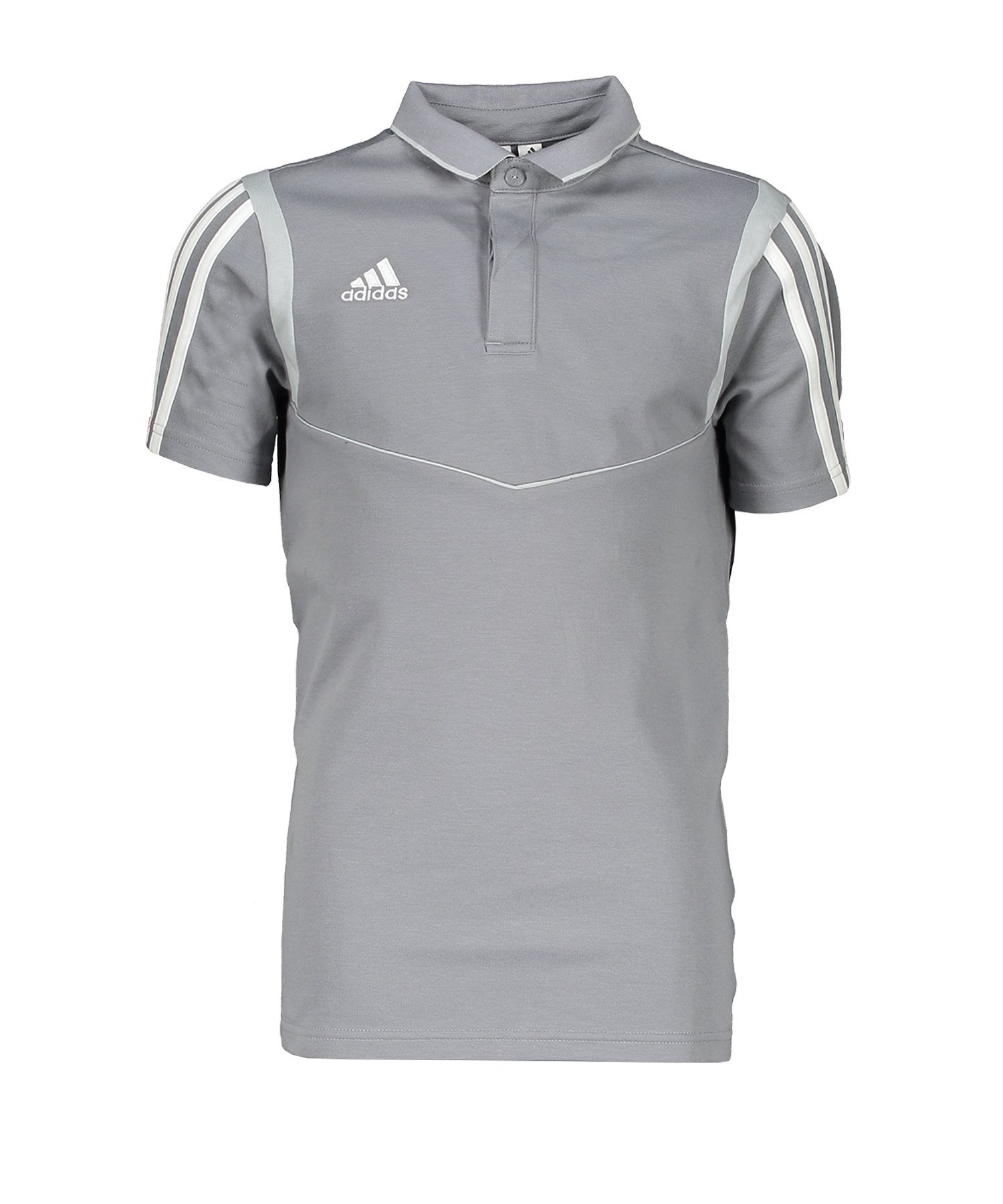 adidas Tiro 19 Poloshirt Kids Grau Weiss