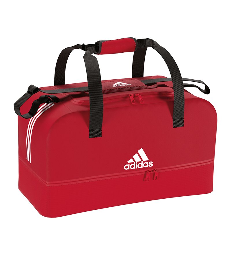 adidas Tiro Duffel Bag Gr. M mit Bodenfach Rot adidas Tiro Duffel Bag Gr. M mit Bodenfach Rot