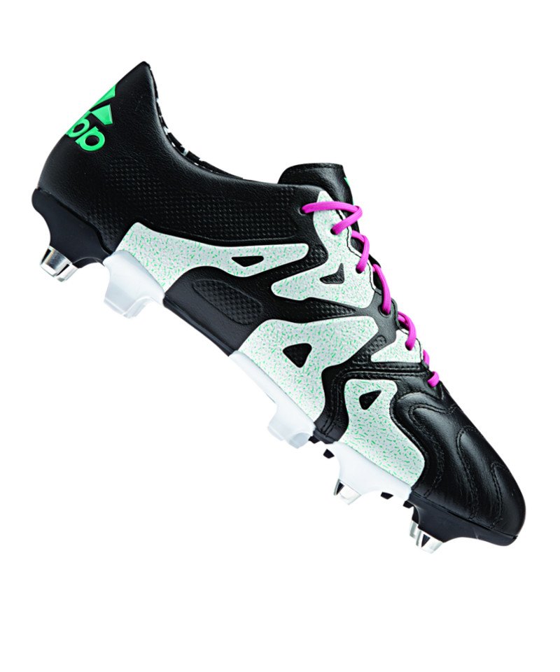 adidas X 15.1 SG Leder Schwarz Weiss adidas X 15.1 SG Leder Schwarz Weiss