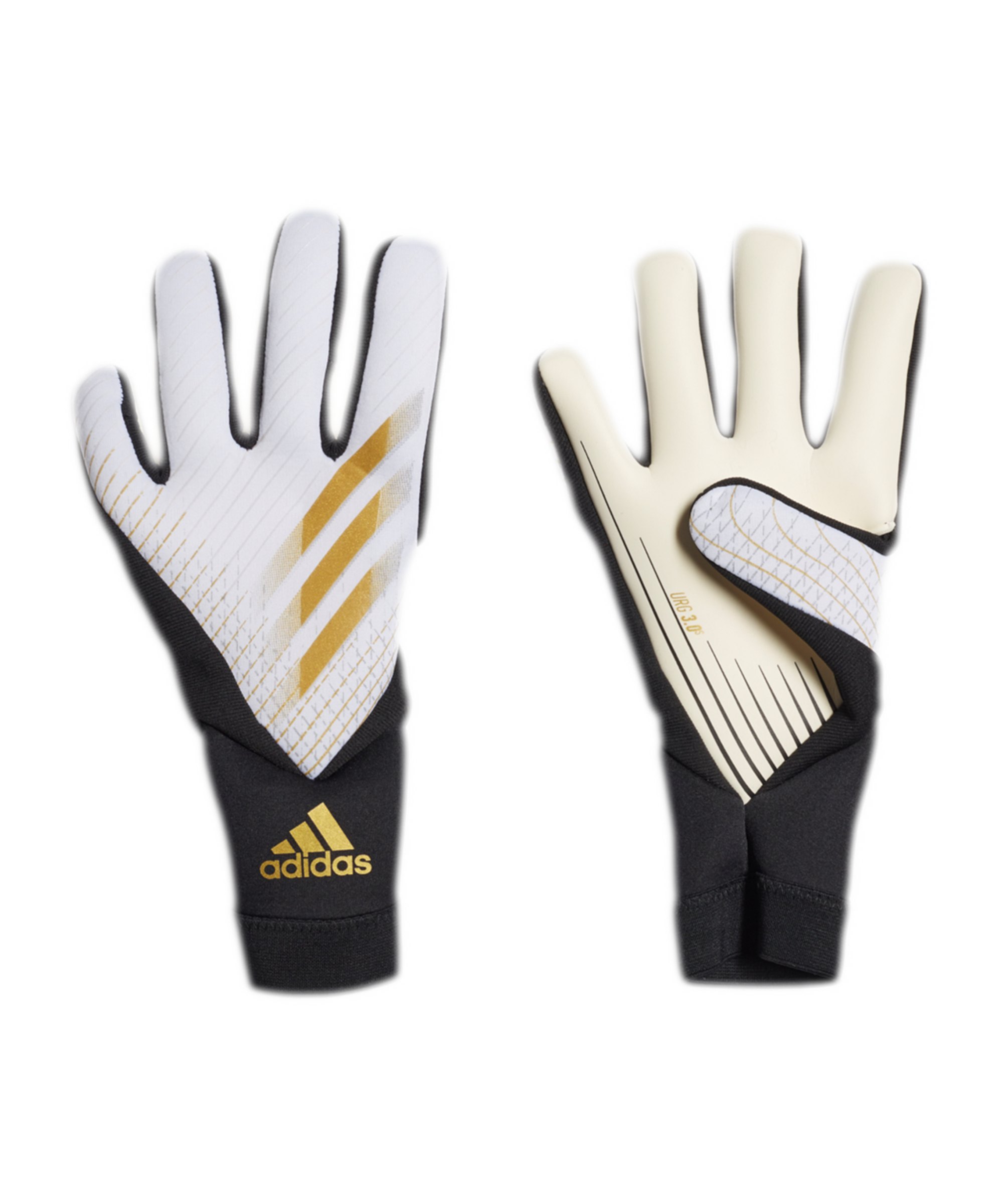 adidas X LGE Torwarthandschuh Weiss Gold Schwarz