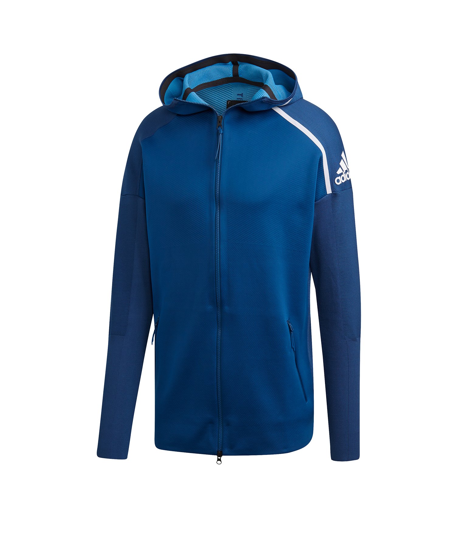 adidas kapuzenjacke blau