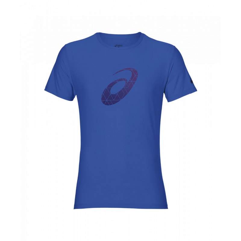 Asics Graphic Top T-Shirt Running Blau F0819 Asics Graphic Top T-Shirt Running Blau F0819