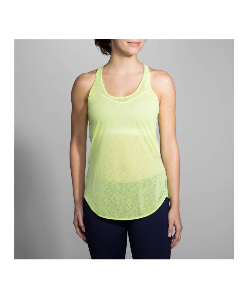 Brooks Ghost Racerback Running Damen Grün F388