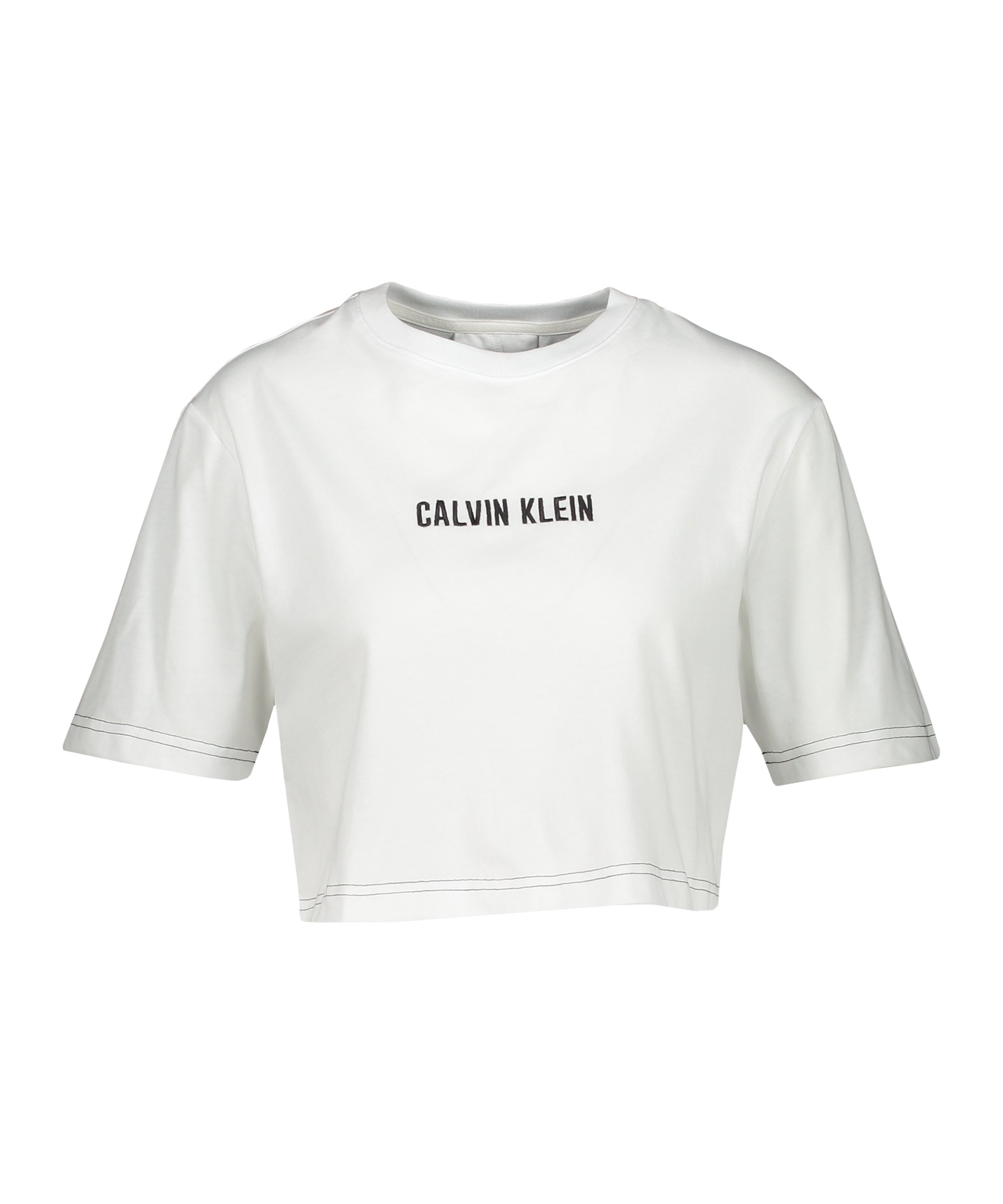 Calvin Klein Open Back Cropped T-Shirt Damen F100