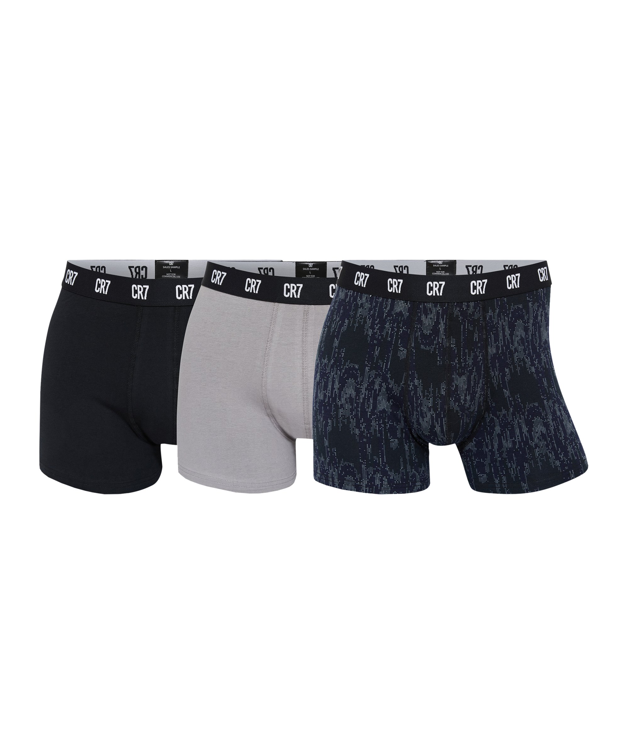 CR7 Basic Trunk AOP Boxershort 3er Pack Grau F712