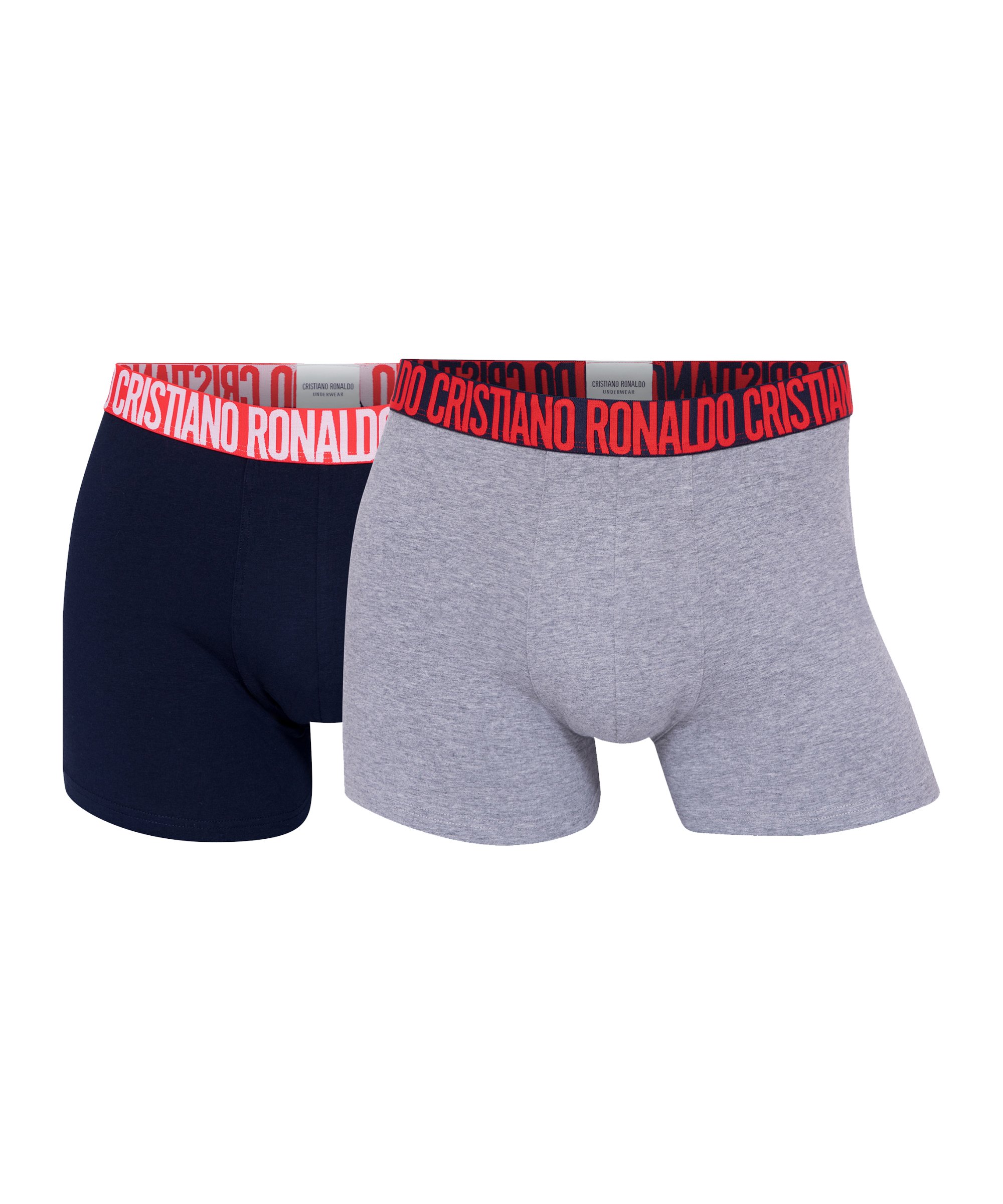 CR7 Basic Trunk Boxershort 2er Pack Schwarz Grau