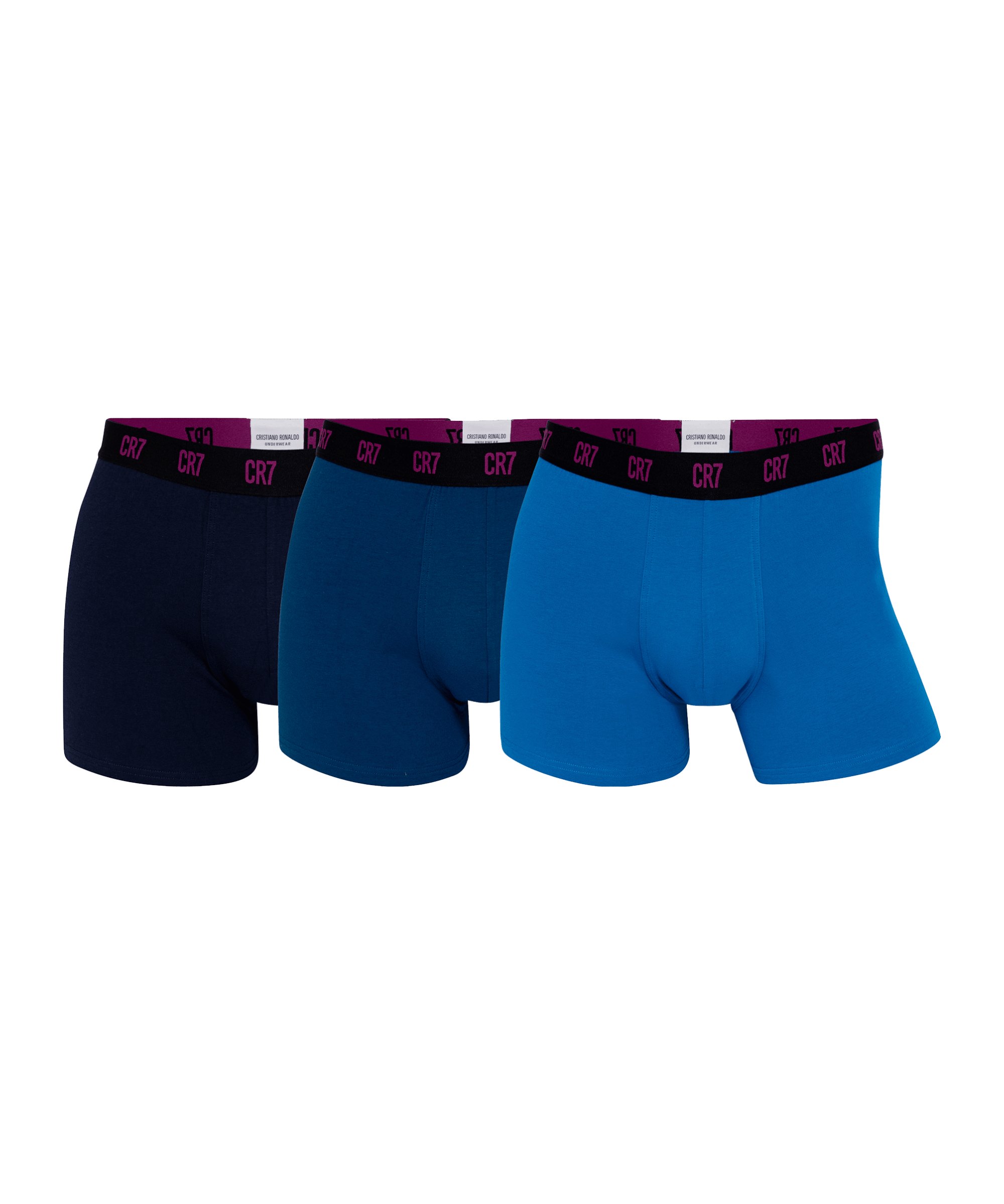 CR7 Basic Trunk Boxershort 3er Pack Blau Schwarz