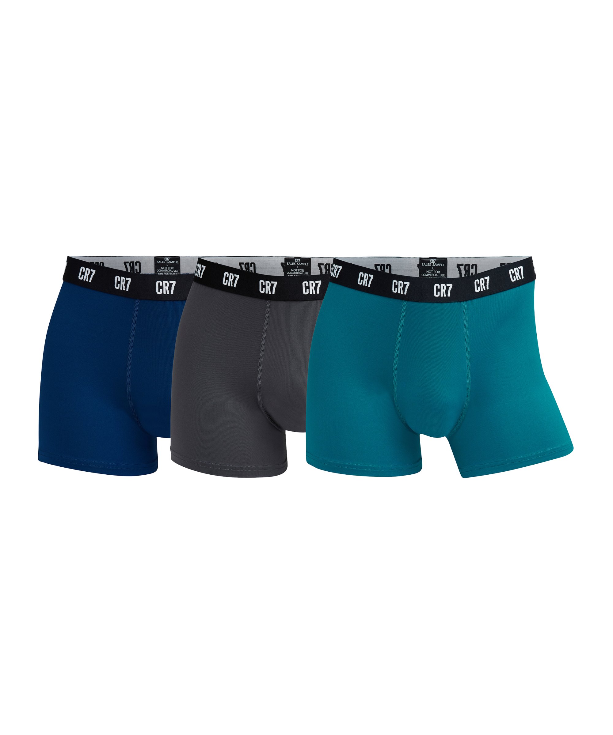 CR7 Basic Trunk Boxershort 3er Pack Blau Grün F202