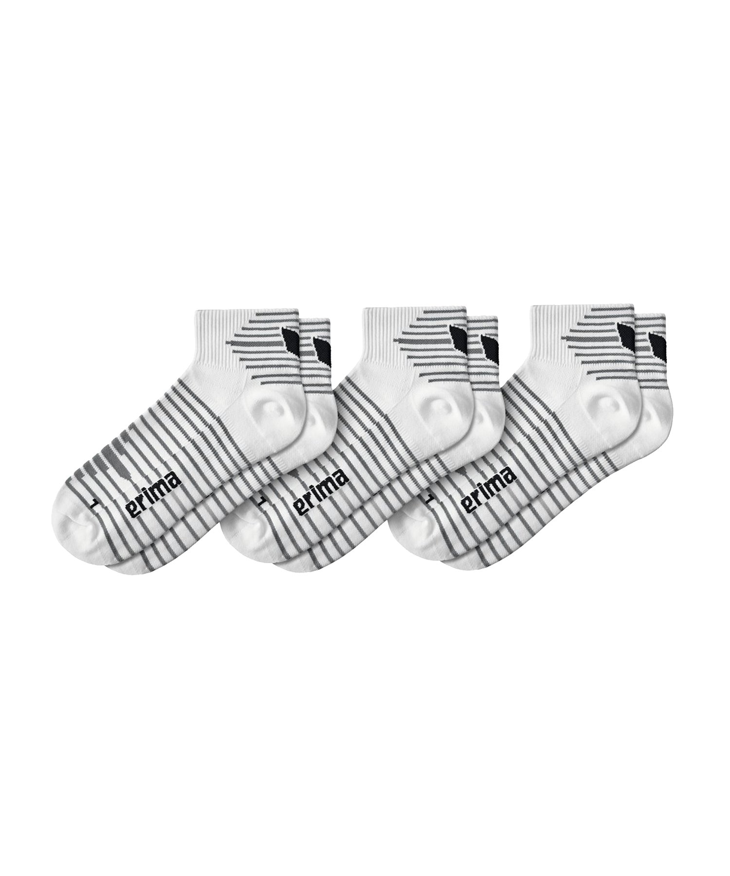 Erima 3-Pack Kurzsocken Weiss