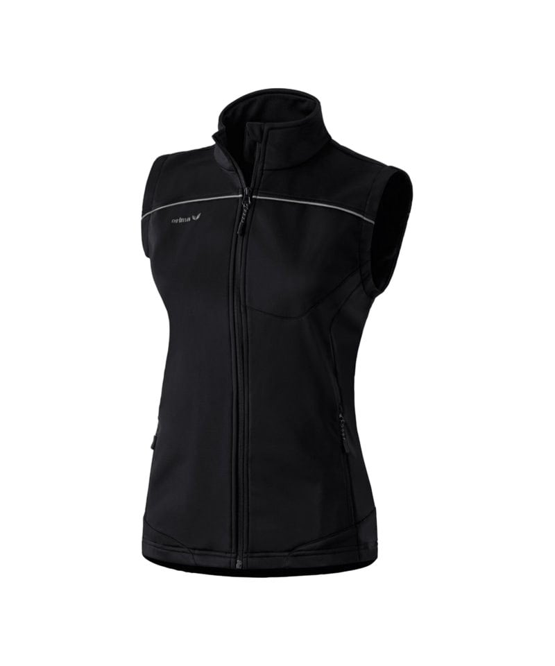 Erima Basic Softshellweste Damen Schwarz Grau | Frauen Reebok Sport Jacken & Westen für Damen | Sporty Lifestyle