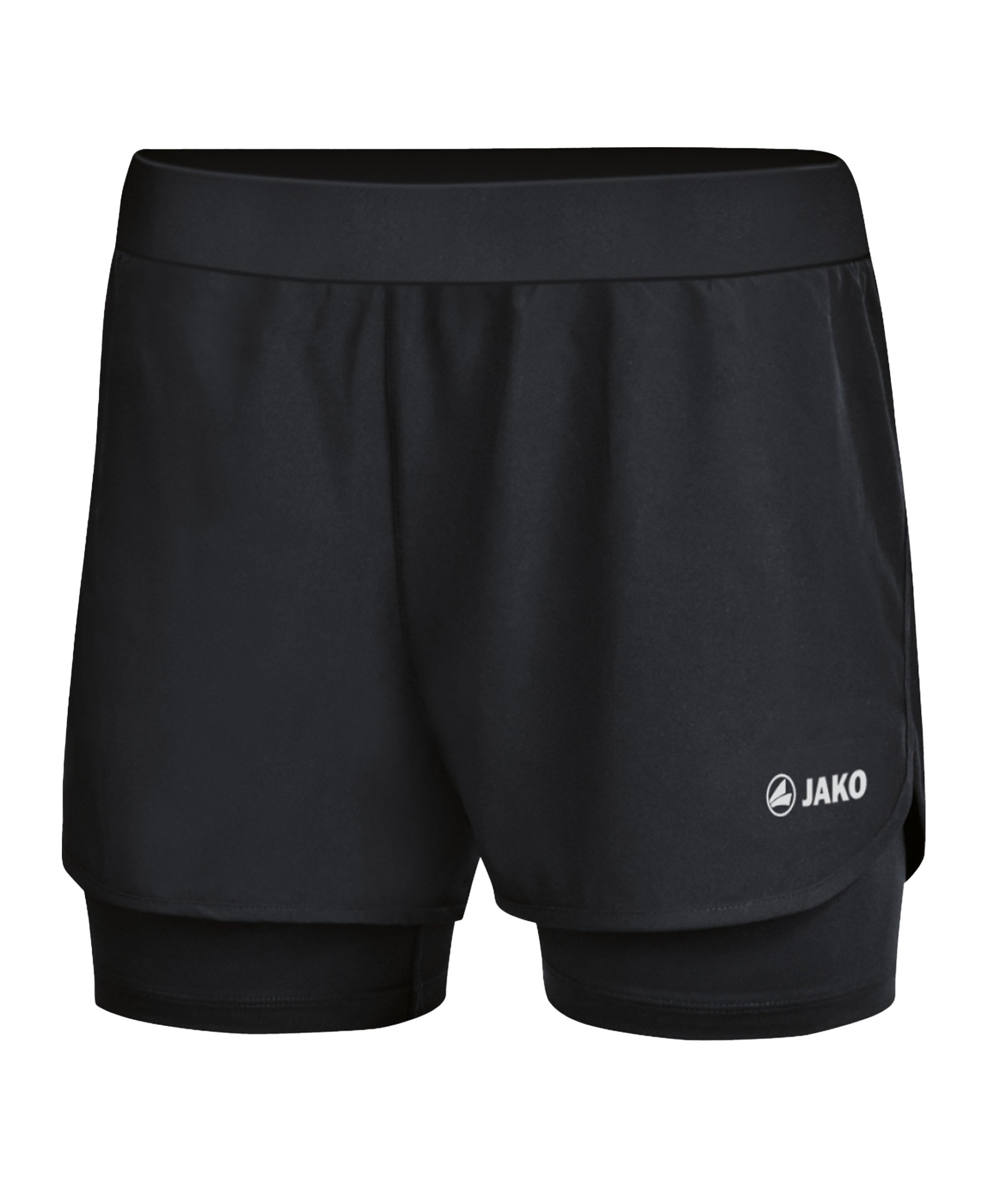 JAKO 2-in-1 Trainingsshort Damen Schwarz F08