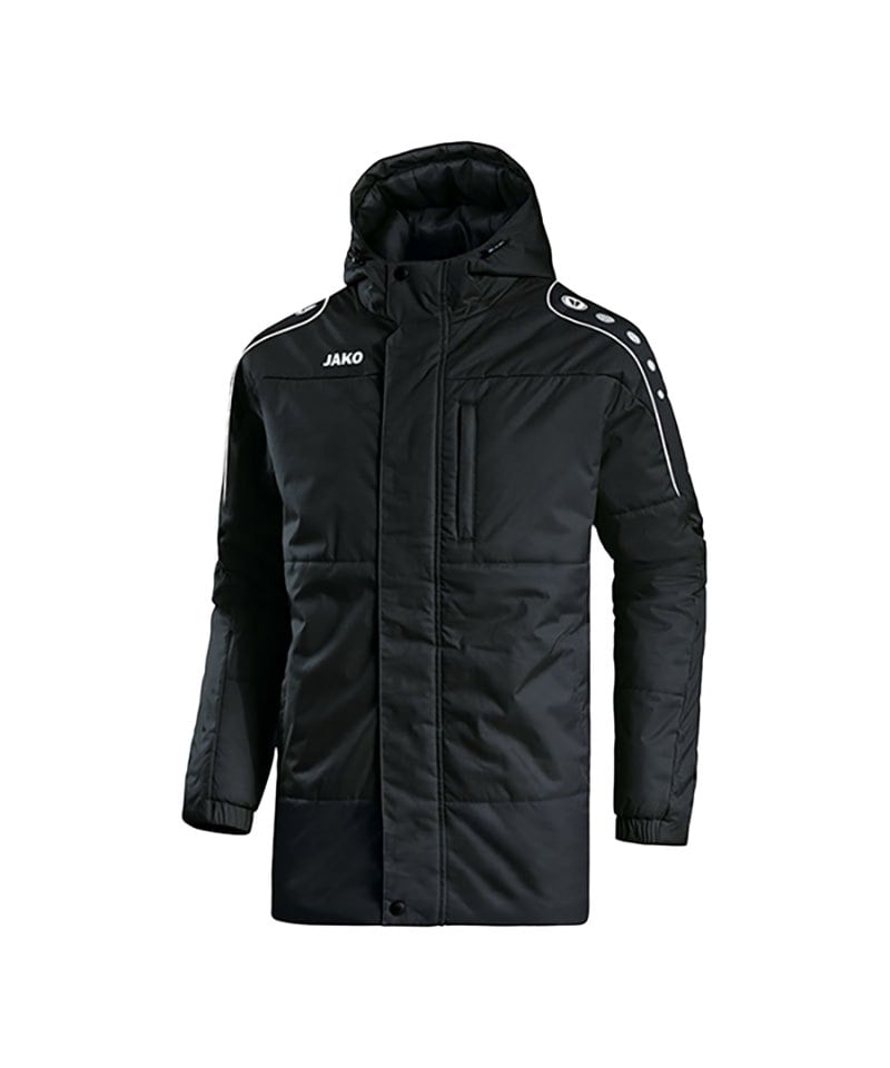JAKO Active Coachjacke Schwarz Weiss F08