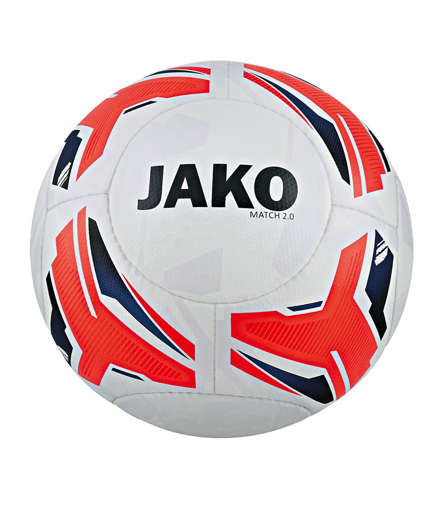 JAKO Match 2.0 Trainingsball Weiss Orange Blau