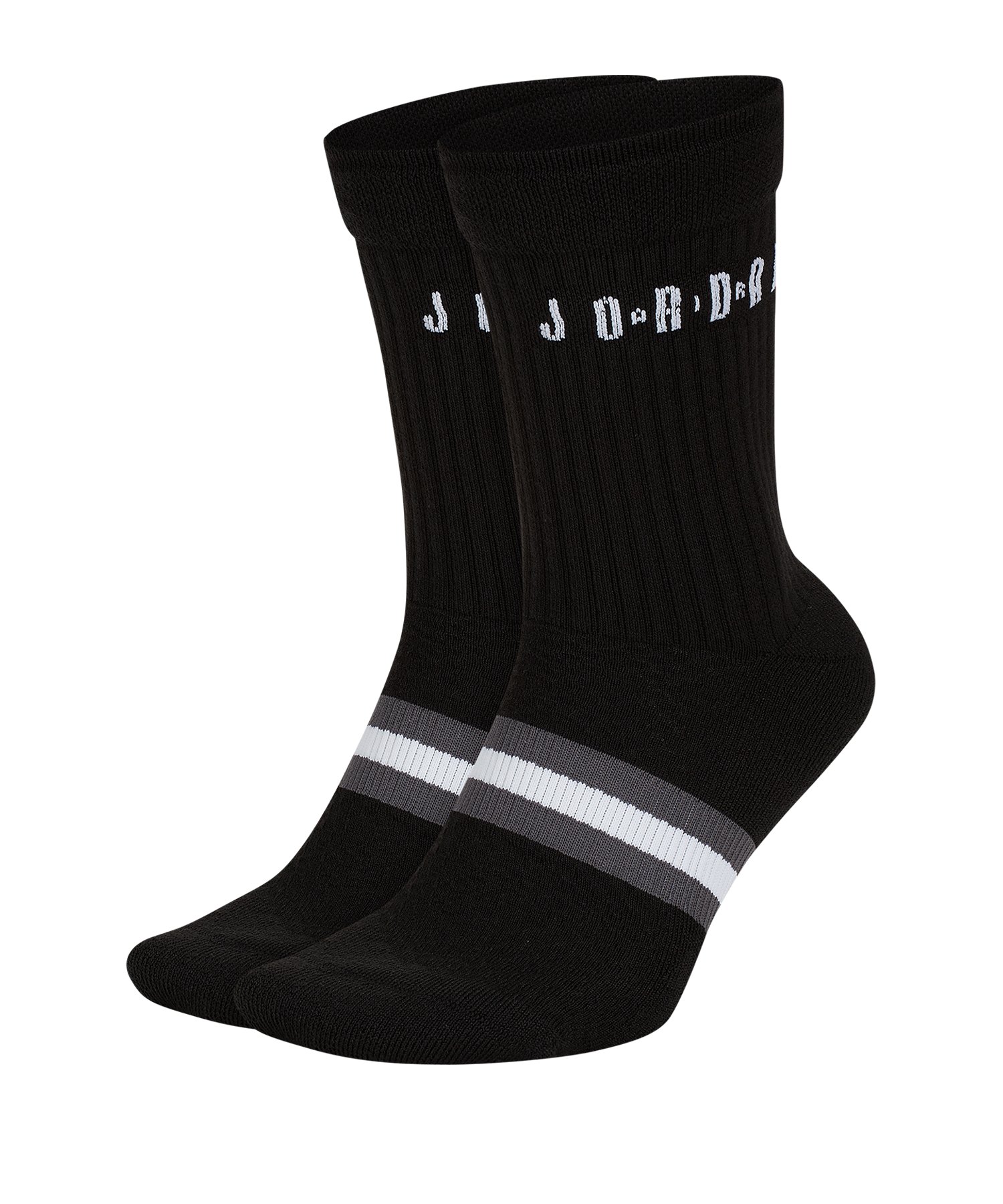 Jordan Legacy Crew 2er Pack Socken Schwarz F010