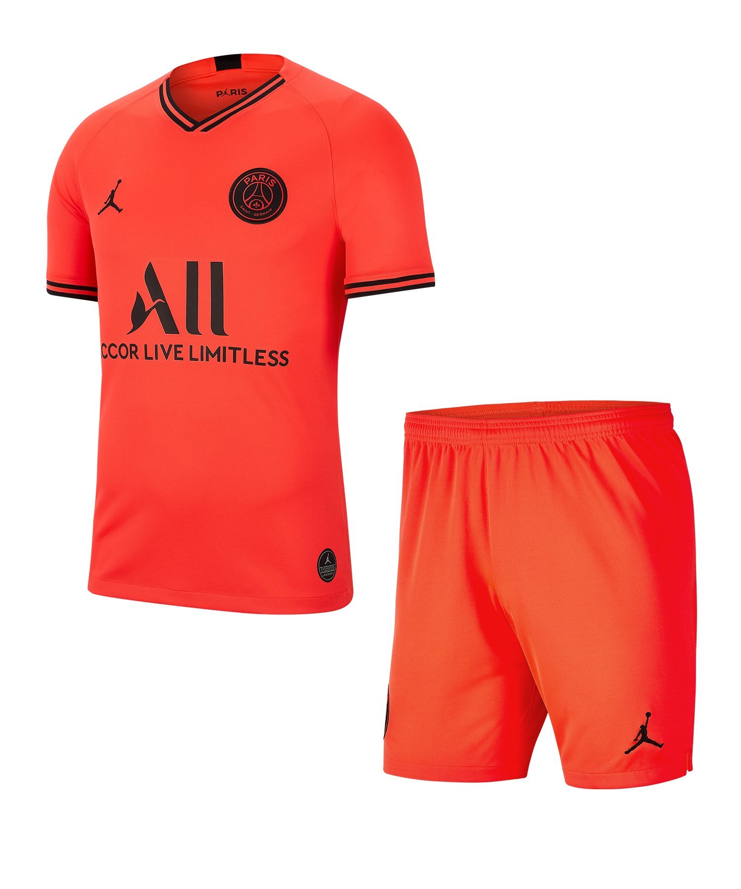 Jordan Paris St. Germain Trikot+Short Away Kids F613 Jordan Paris St. Germain Trikot+Short Away Kids F613