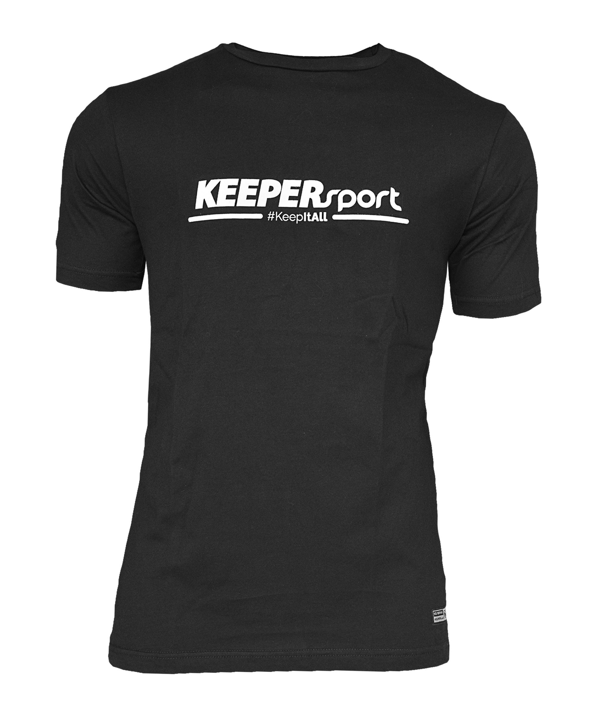KEEPERsport Basic T-Shirt Kids Schwarz F999